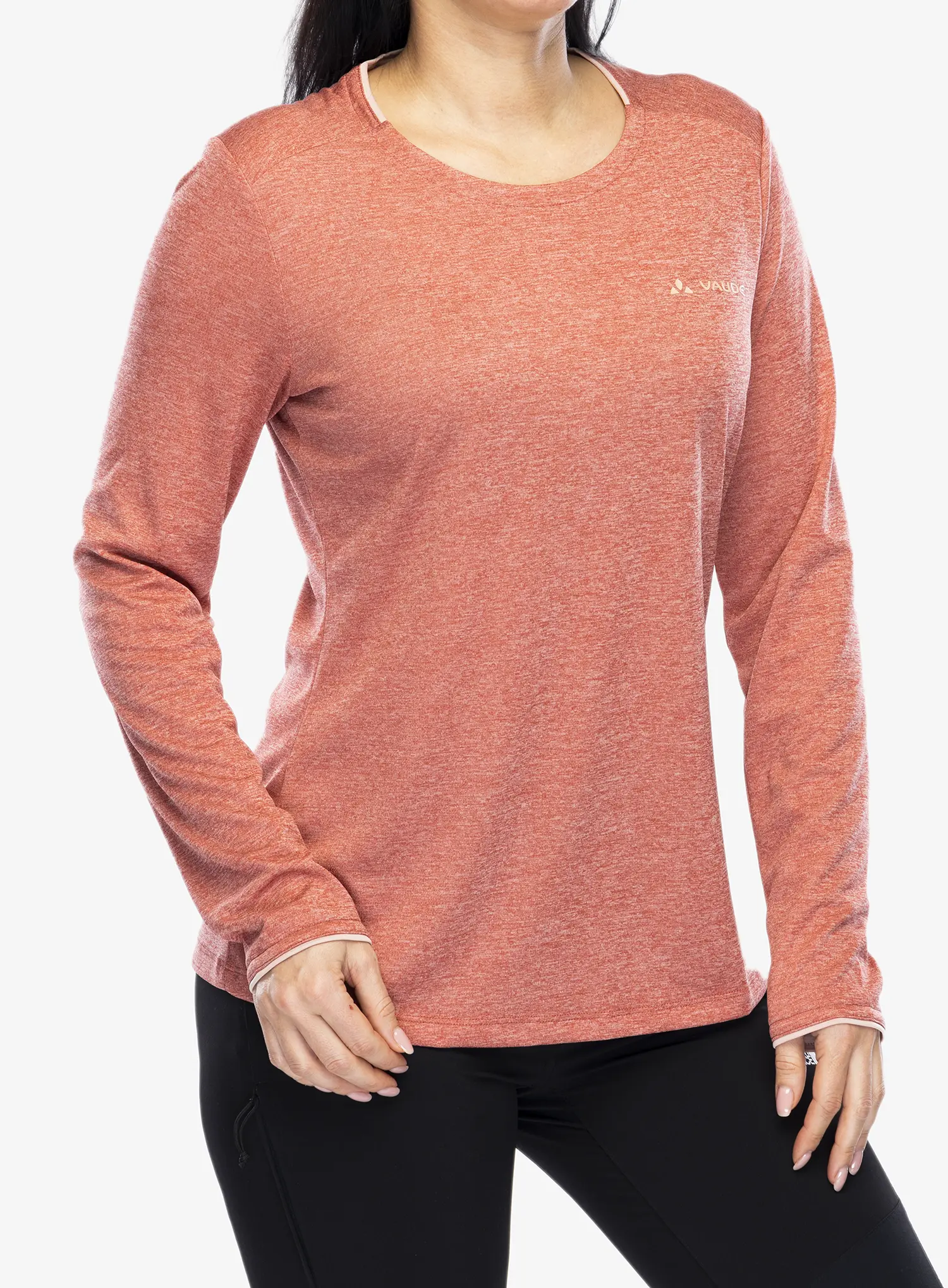 Dámská funkční mikina Vaude Essential LS T-Shirt - brick