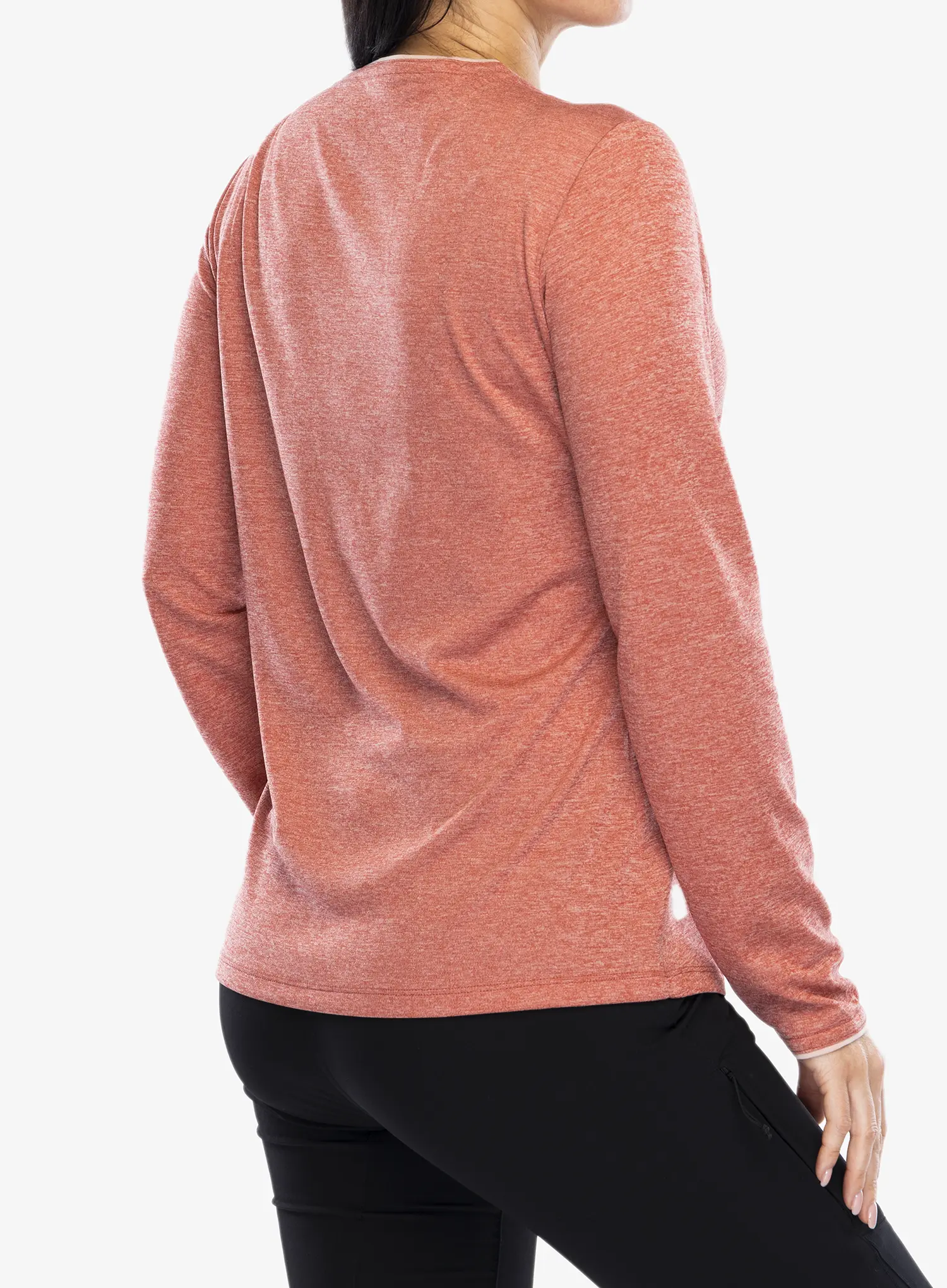 Dámská funkční mikina Vaude Essential LS T-Shirt - brick