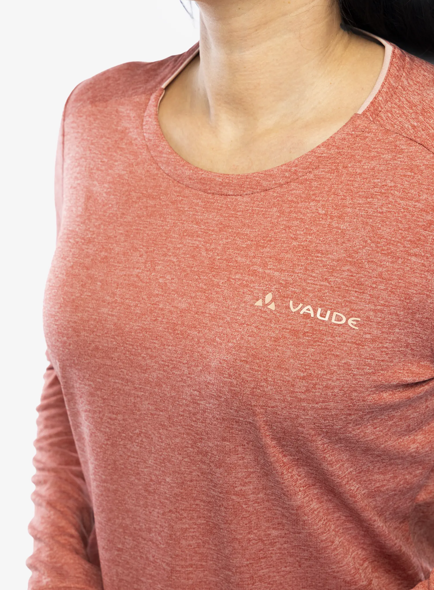 Dámská funkční mikina Vaude Essential LS T-Shirt - brick