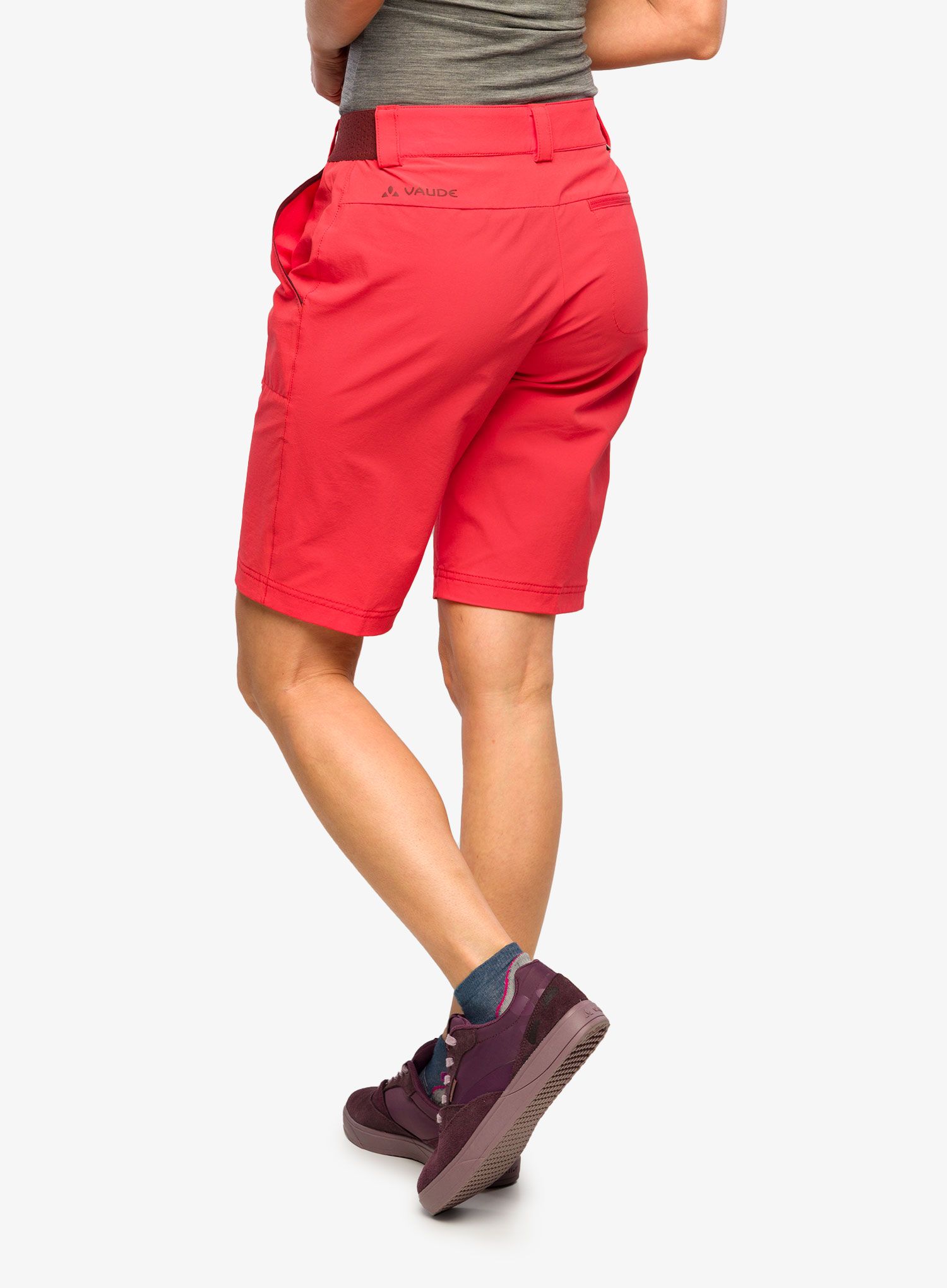 Turistické kraťasy dámské Vaude Farley Stretch Shorts II - flame