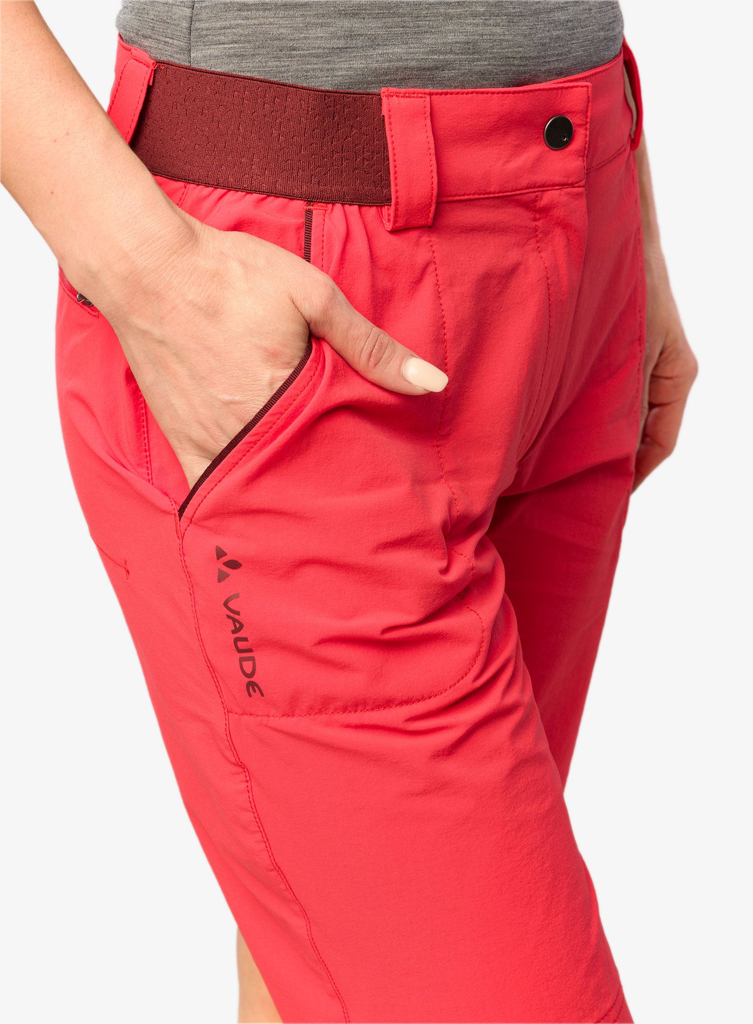Turistické kraťasy dámské Vaude Farley Stretch Shorts II - flame