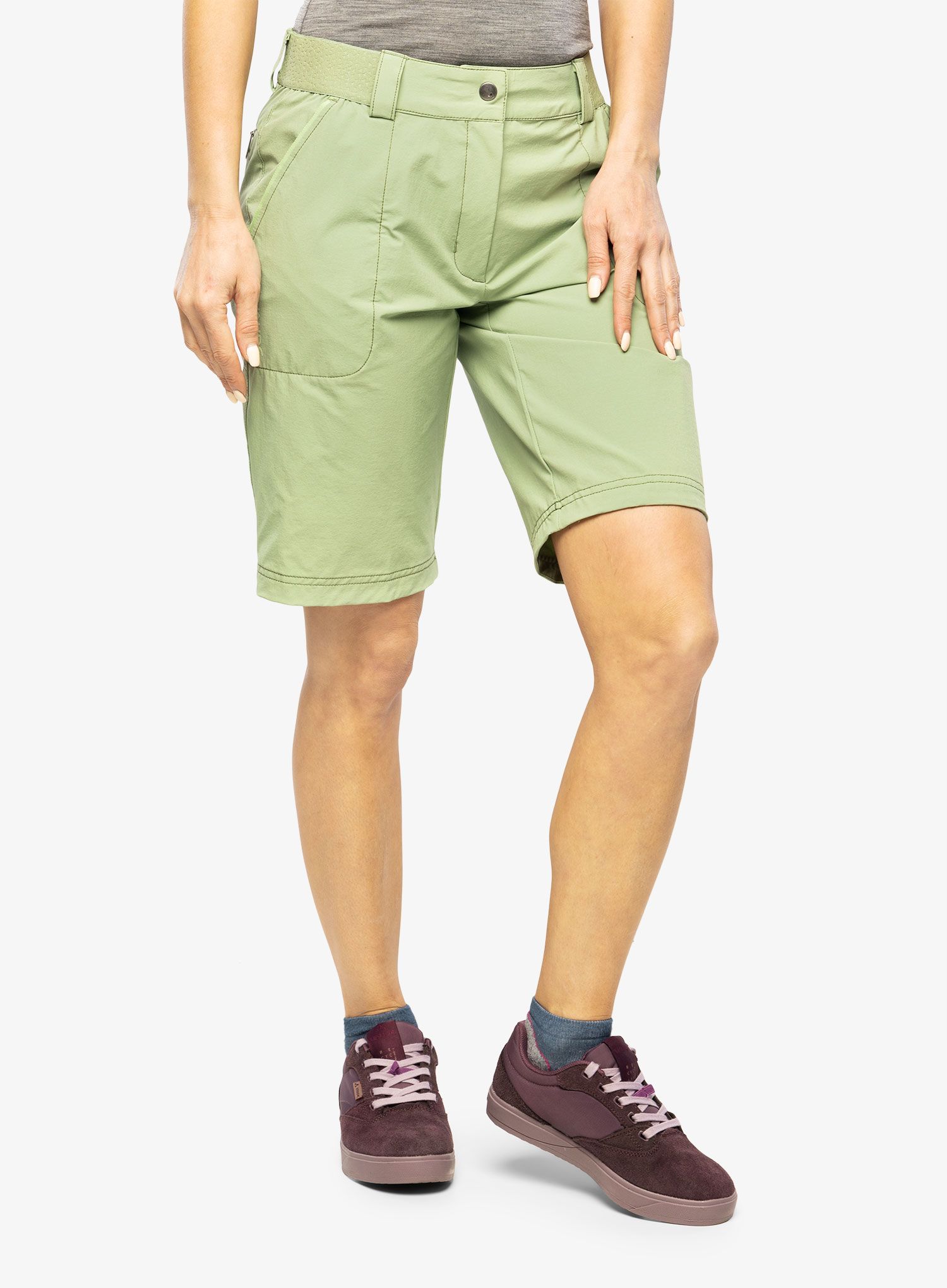 Turistické kraťasy dámské Vaude Farley Stretch Shorts II - willow green