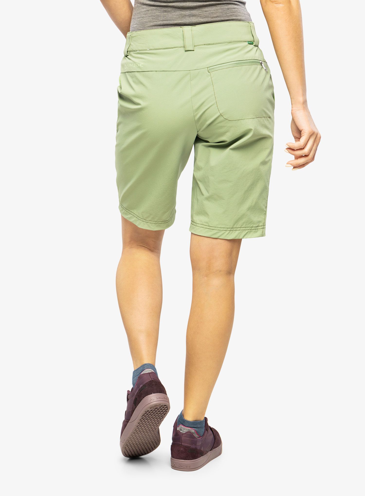 Turistické kraťasy dámské Vaude Farley Stretch Shorts II - willow green