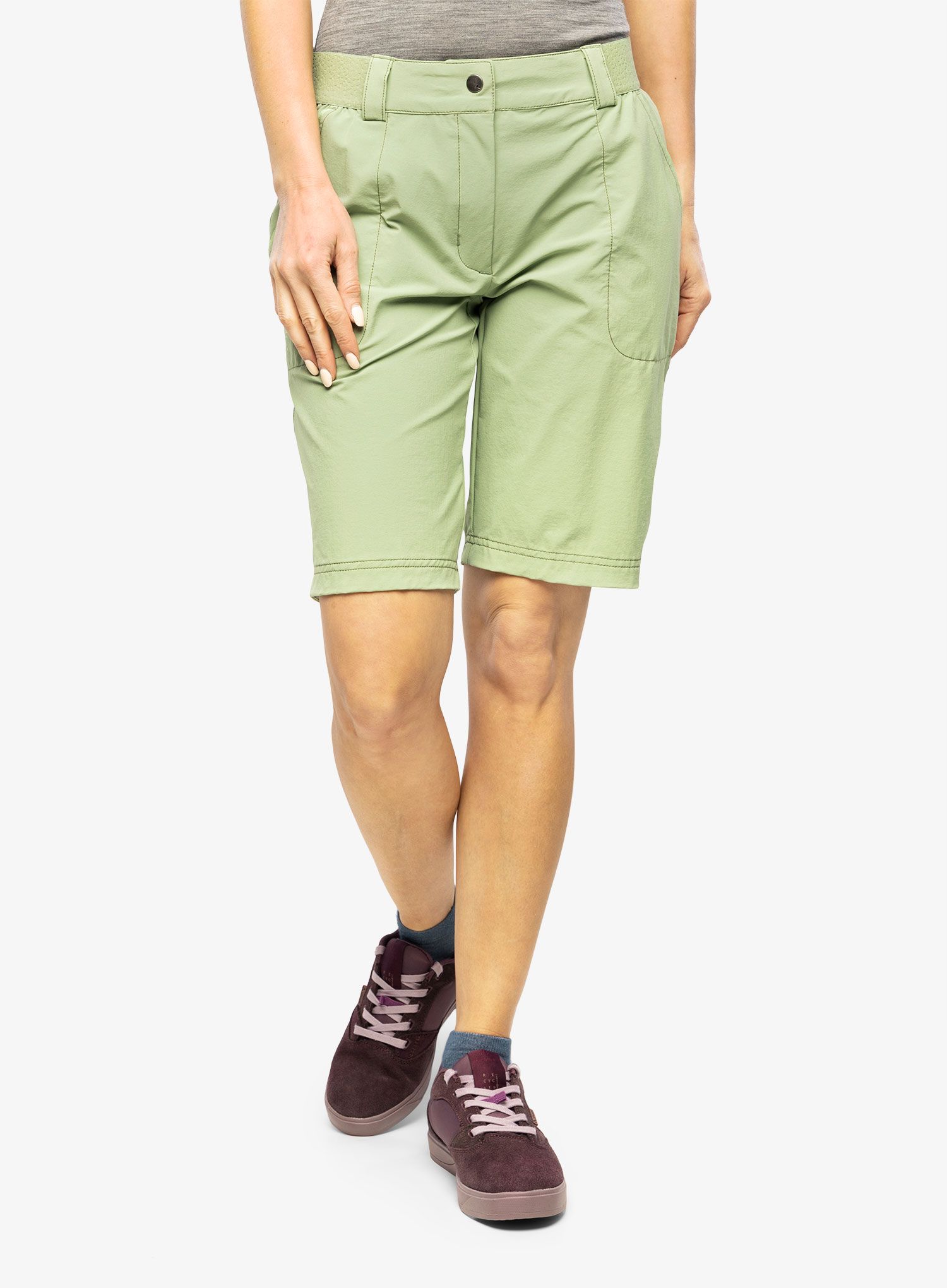 Turistické kraťasy dámské Vaude Farley Stretch Shorts II - willow green
