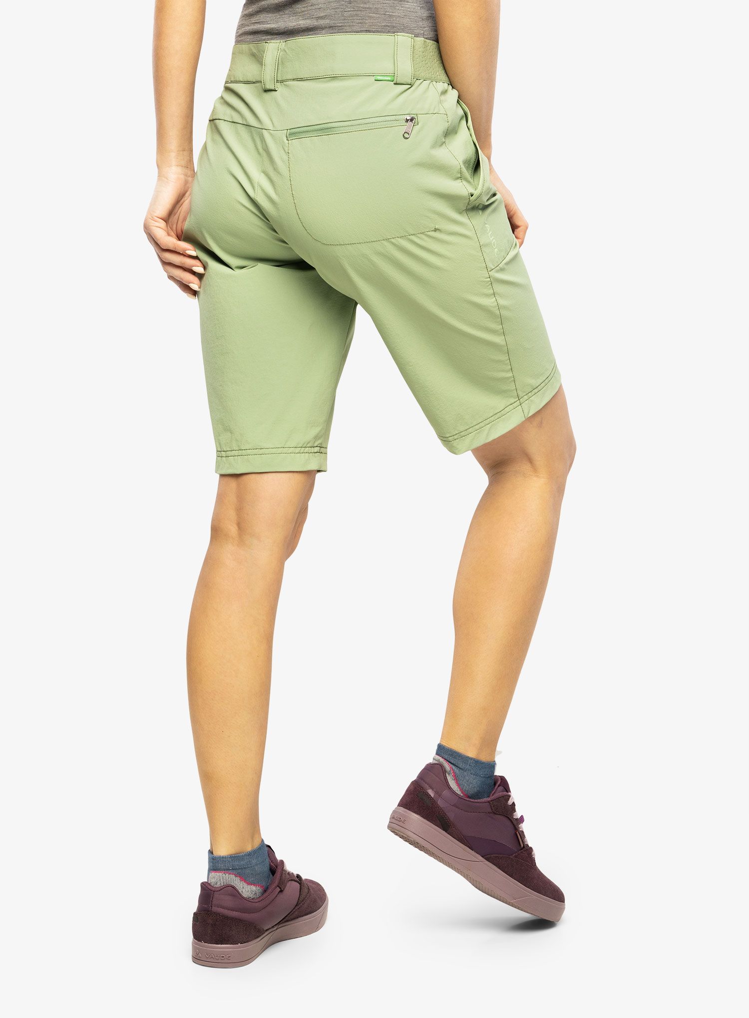 Turistické kraťasy dámské Vaude Farley Stretch Shorts II - willow green