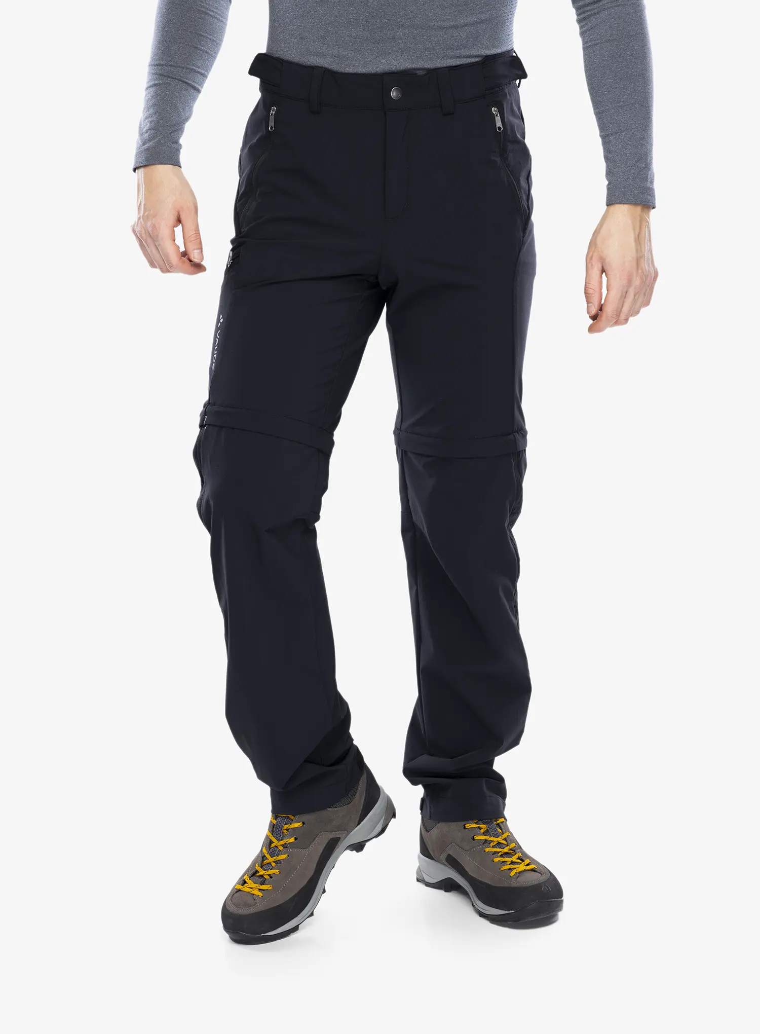 Kalhoty s odepínacími nohavicemi Vaude Farley Stretch T-Zip Pants III - black