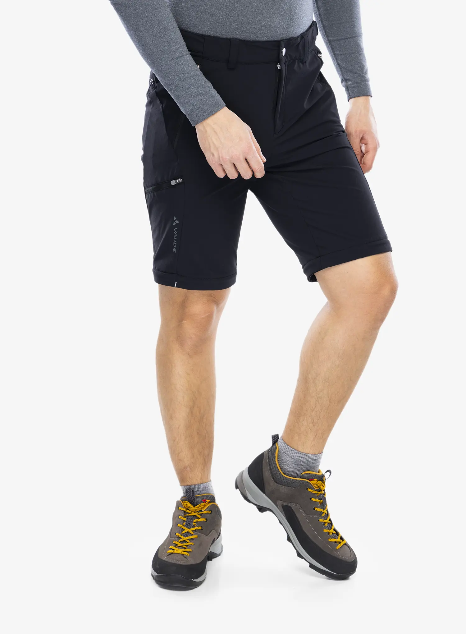 Kalhoty s odepínacími nohavicemi Vaude Farley Stretch T-Zip Pants III - black
