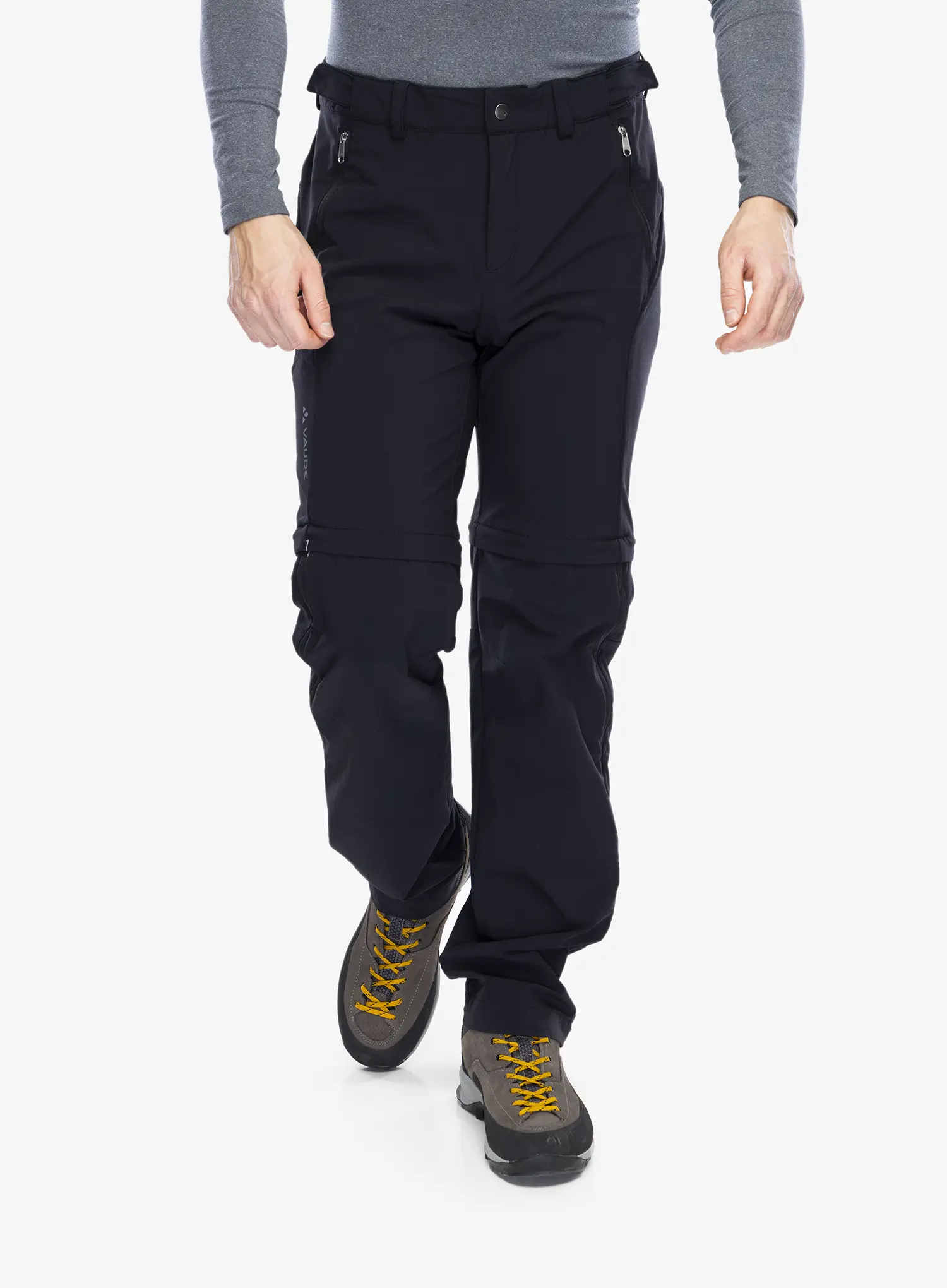 Kalhoty s odepínacími nohavicemi Vaude Farley Stretch T-Zip Pants III - black