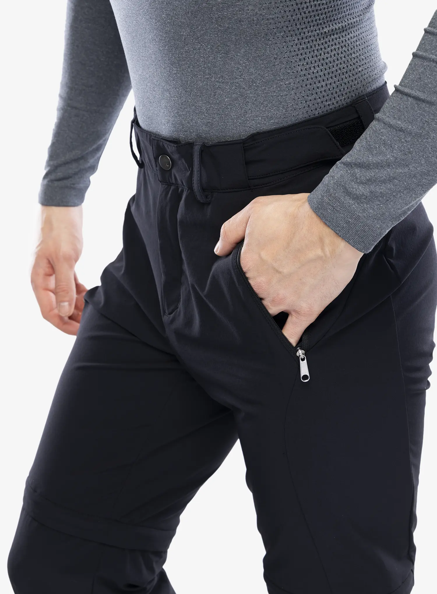 Kalhoty s odepínacími nohavicemi Vaude Farley Stretch T-Zip Pants III - black