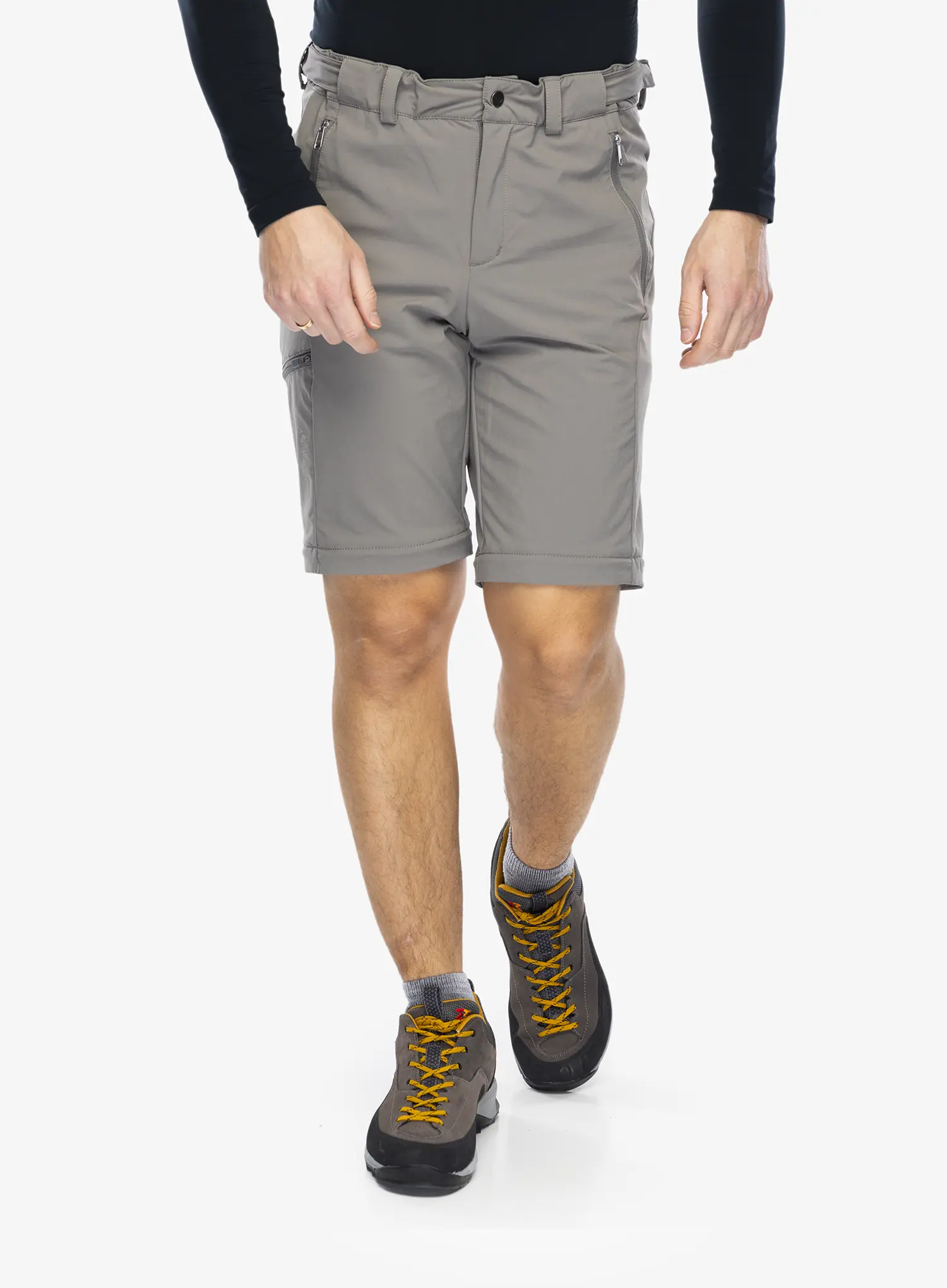 Kalhoty s odepínacími nohavicemi Vaude Farley Stretch T-Zip Pants III - stone grey
