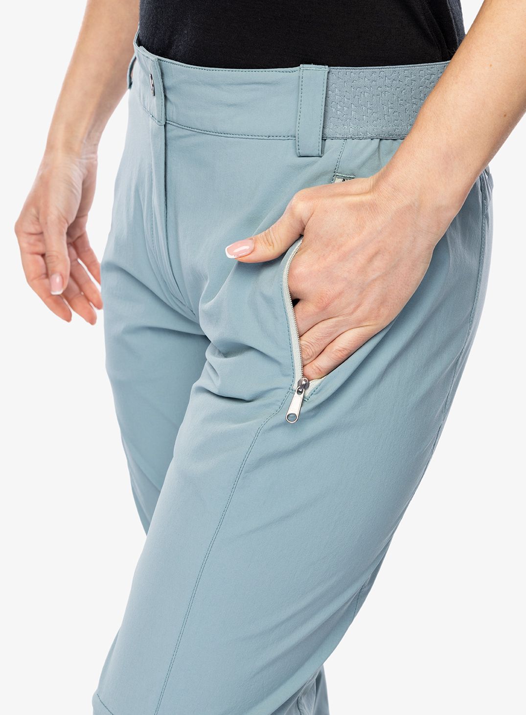 Turistické kalhoty dámské Vaude Farley Stretch ZO T-Zip Pants II - nordic blue