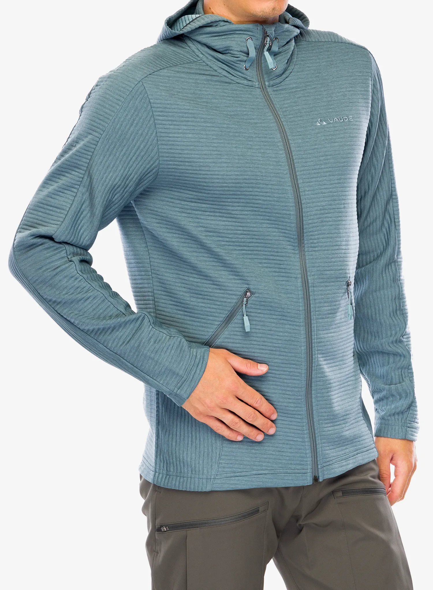 Fleece mikina Vaude Hemsby Jacket II - heron