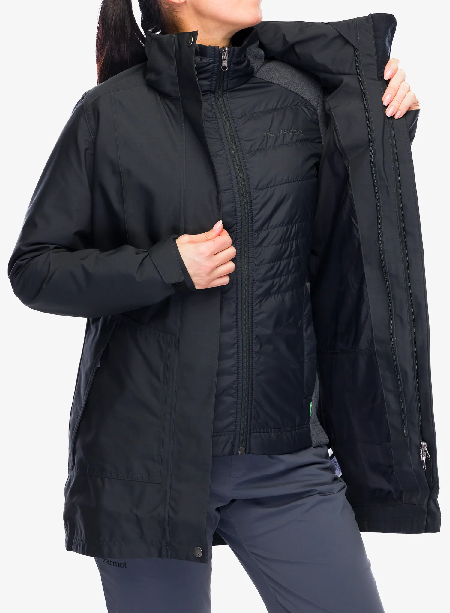Dámská bunda Vaude Idris 3in1 Parka III - phantom black