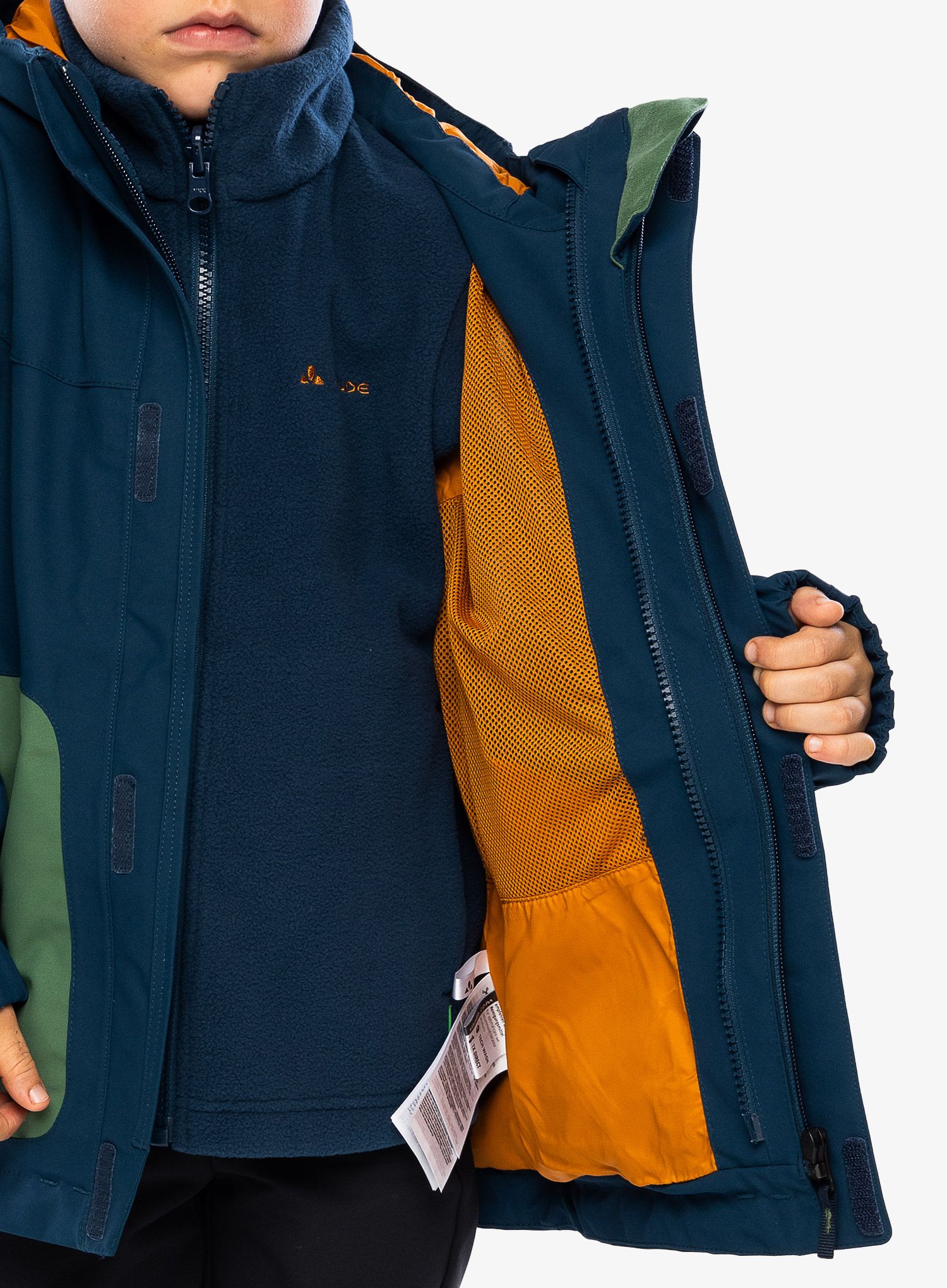 Dětská bunda Vaude Kids Campfire 3in1 Jacket IV - dark sea/green