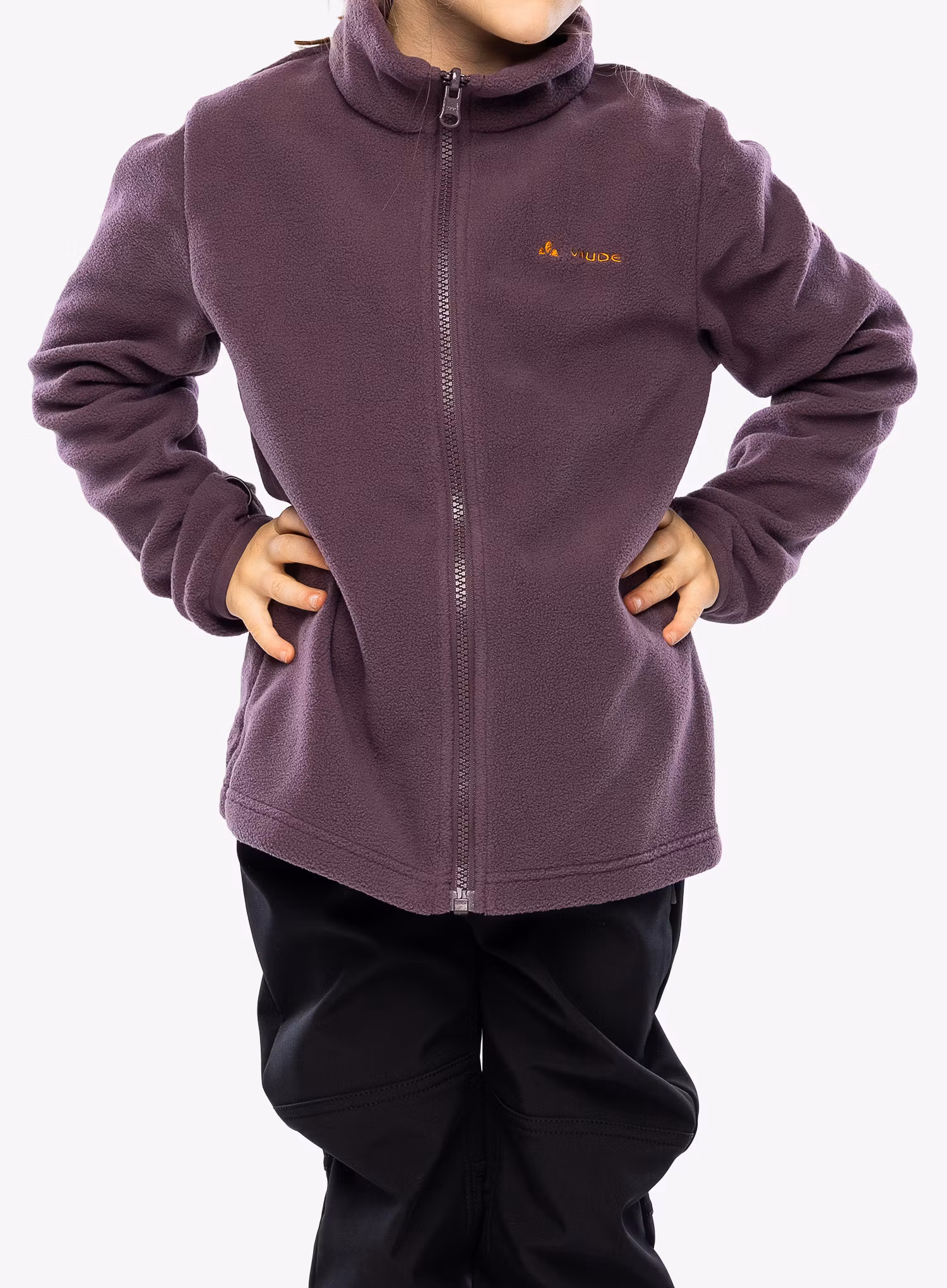 Dívčí bunda Vaude Kids Campfire 3in1 Jacket - blackberry/brown