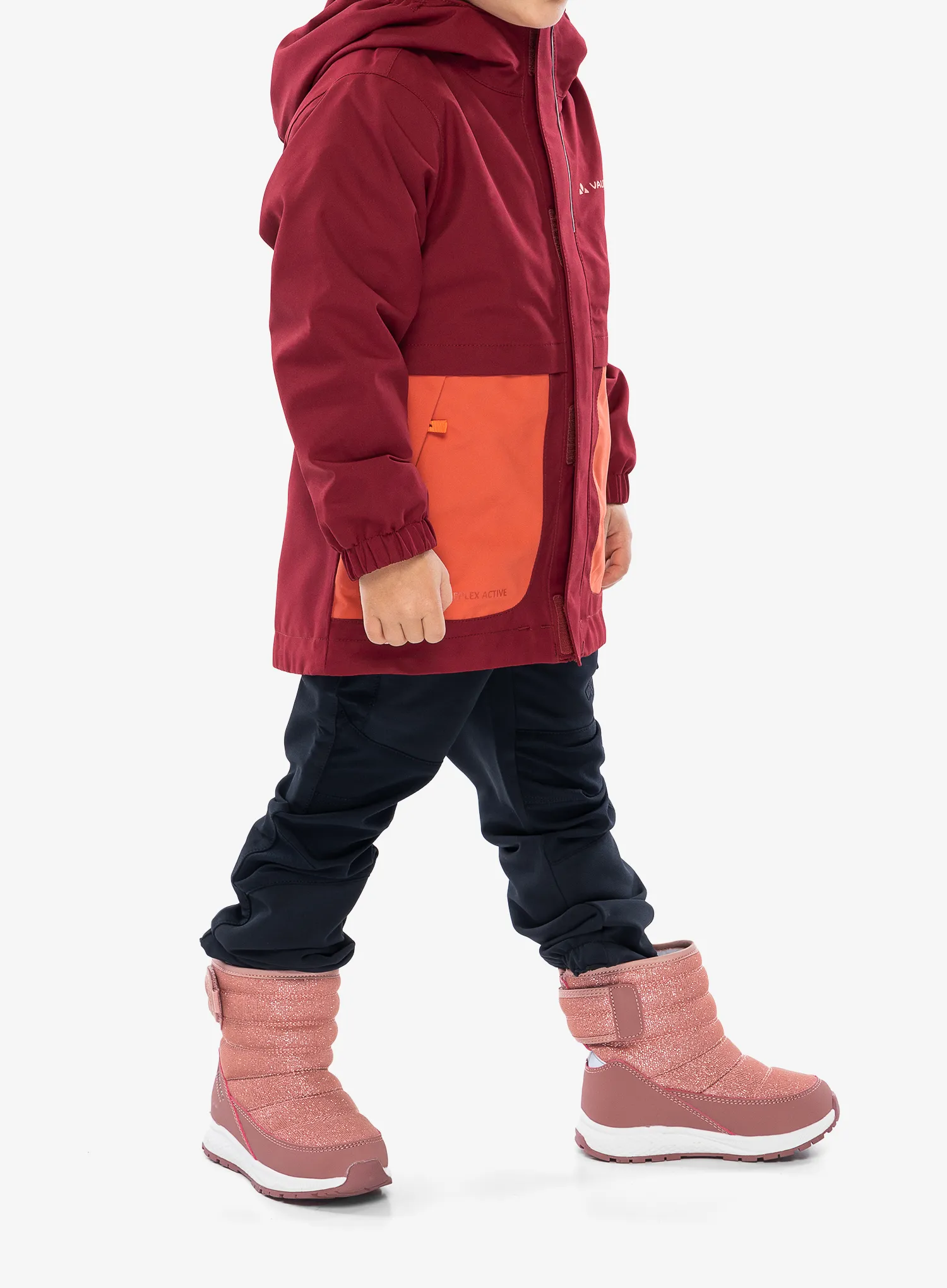 Dívčí bunda Vaude Kids Campfire 3in1 Jacket - salsa/orange