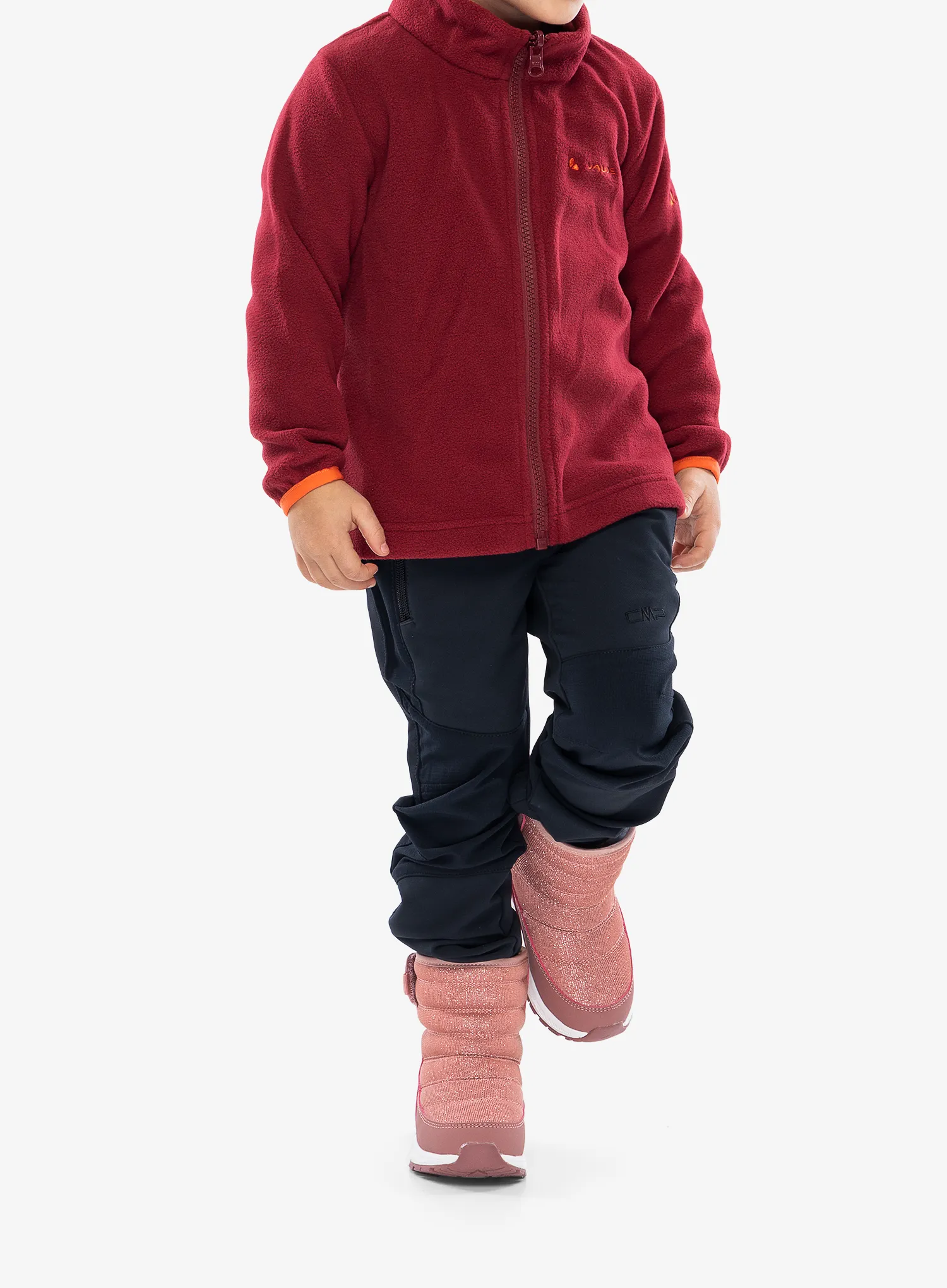 Dívčí bunda Vaude Kids Campfire 3in1 Jacket - salsa/orange