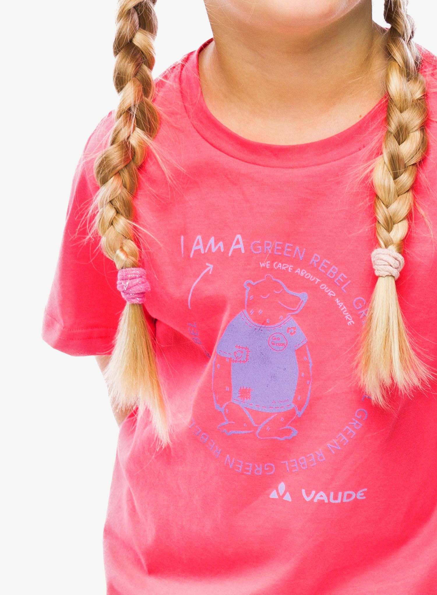 Dívčí tričko Vaude Kids Lezza T-Shirt - pink/lilac