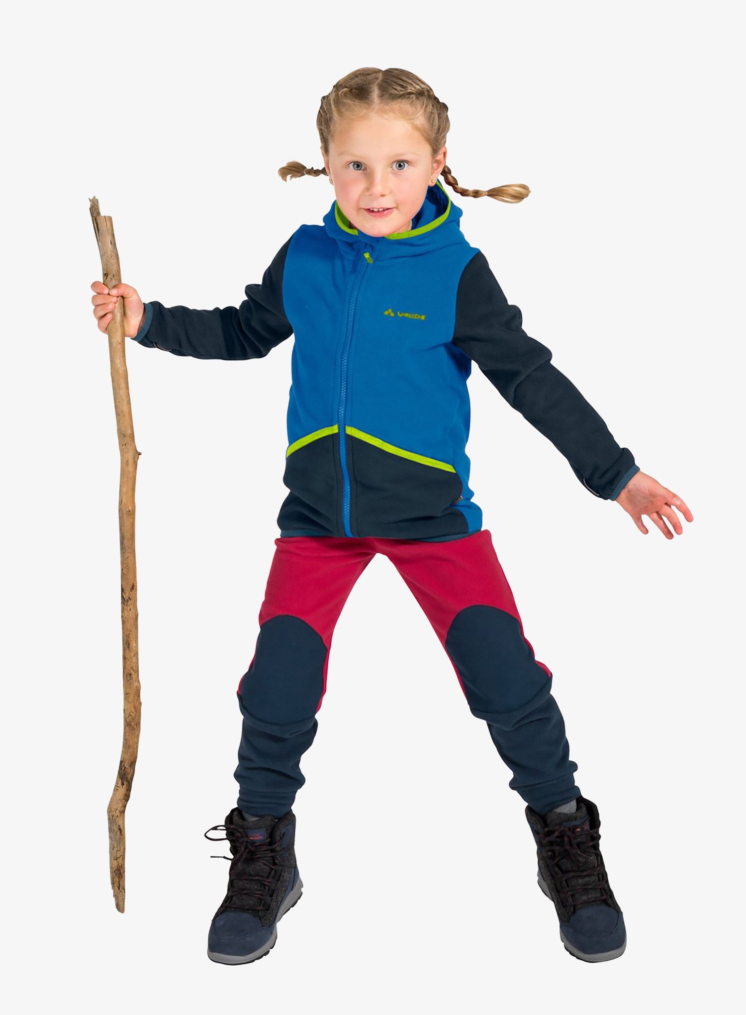Dětská mikina Vaude Kids Pulex Hooded Jacket - radiate blue/eclipse