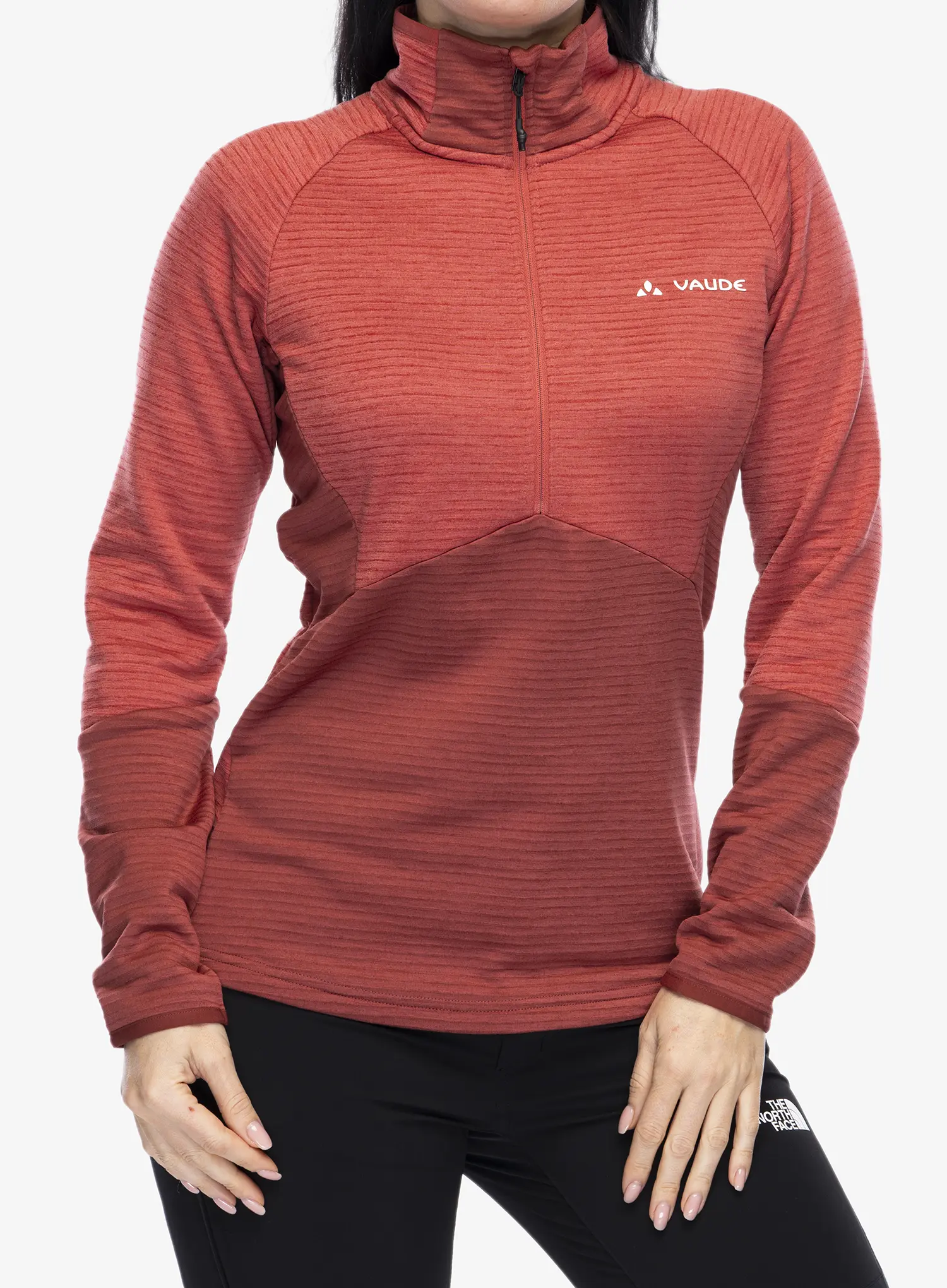 Fleece mikina dámská Vaude Larice HZ Fleece Jacket - brick