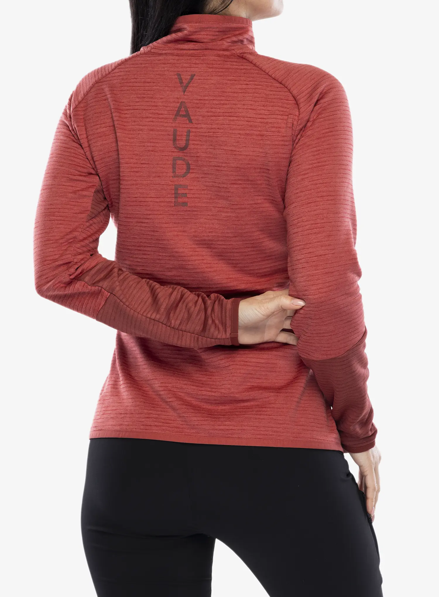 Fleece mikina dámská Vaude Larice HZ Fleece Jacket - brick