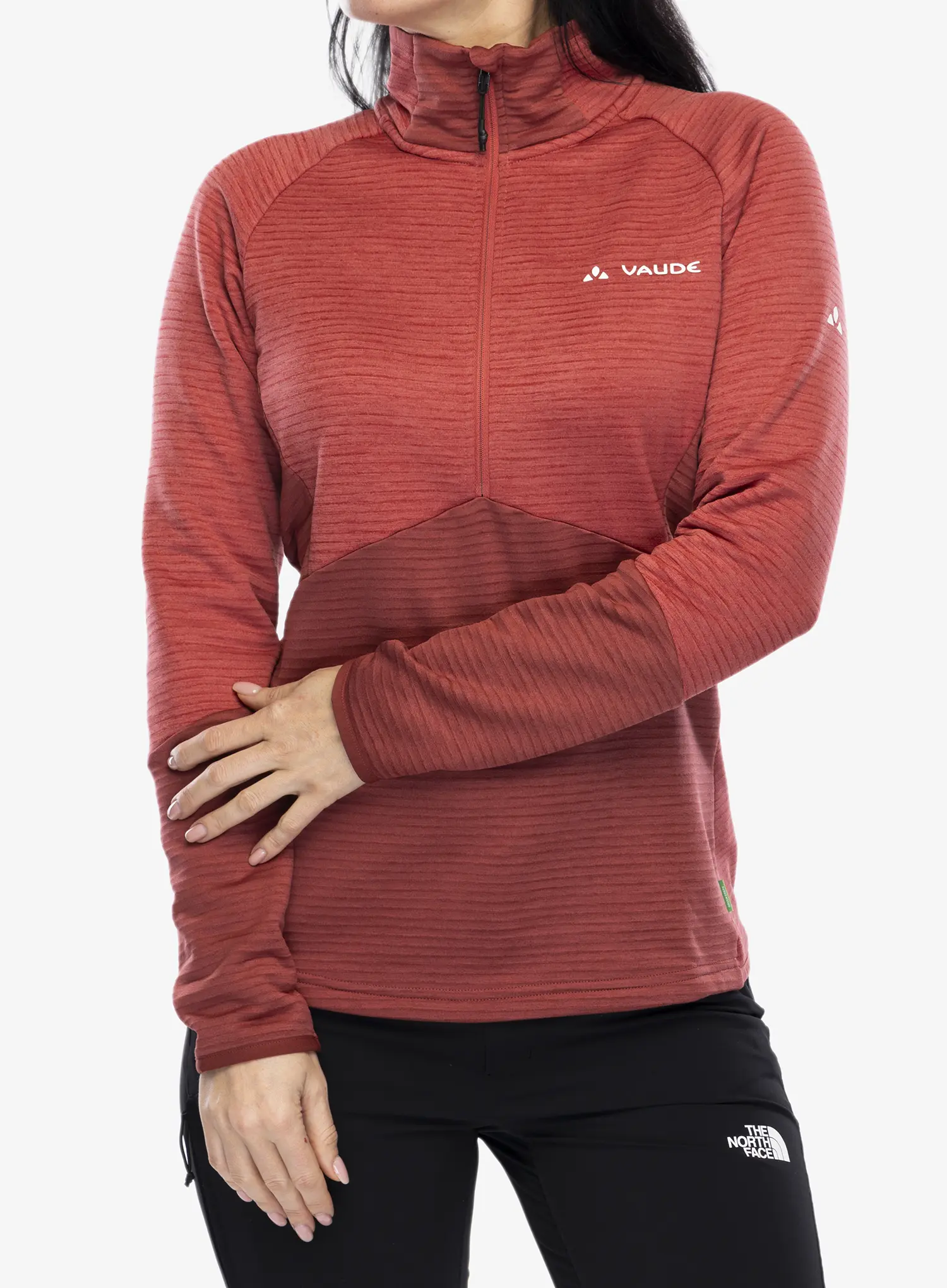 Fleece mikina dámská Vaude Larice HZ Fleece Jacket - brick