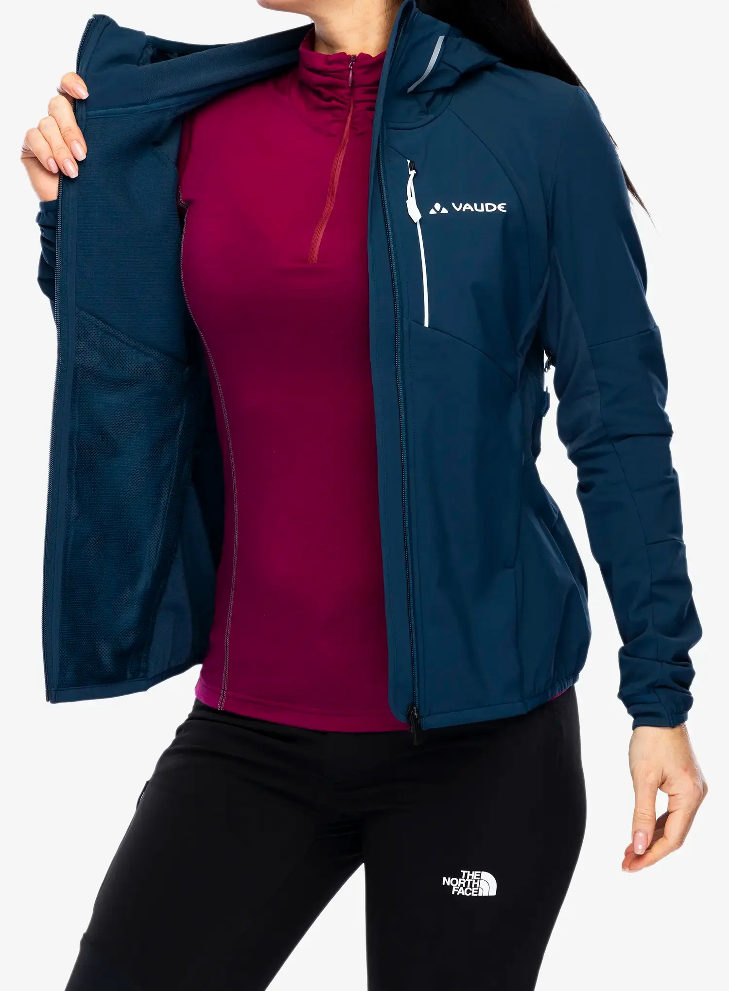 Softshellová bunda dámská Vaude Larice Jacket IV - dark sea