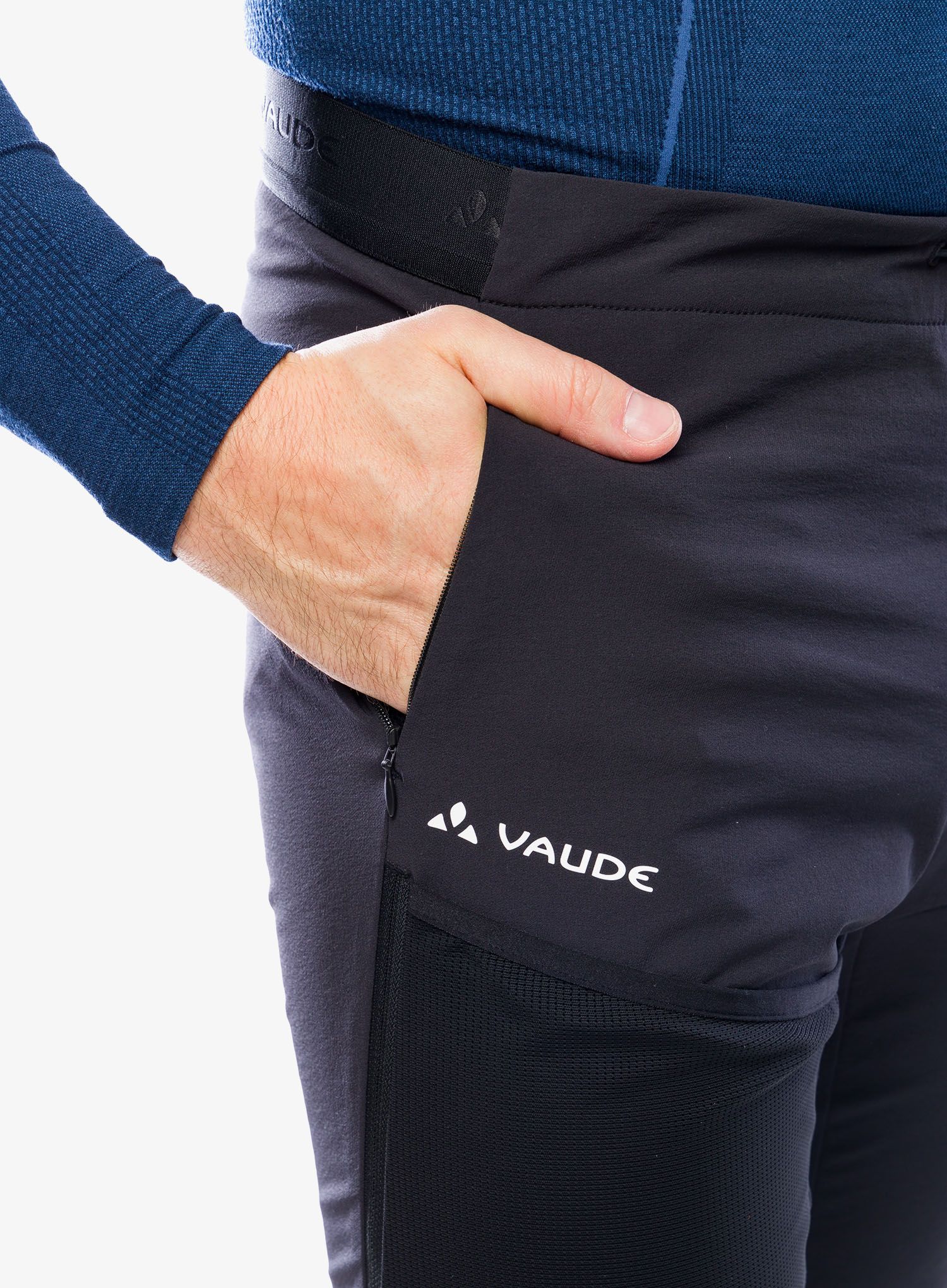Softshell kalhoty Vaude Larice Light Pants III - black uni
