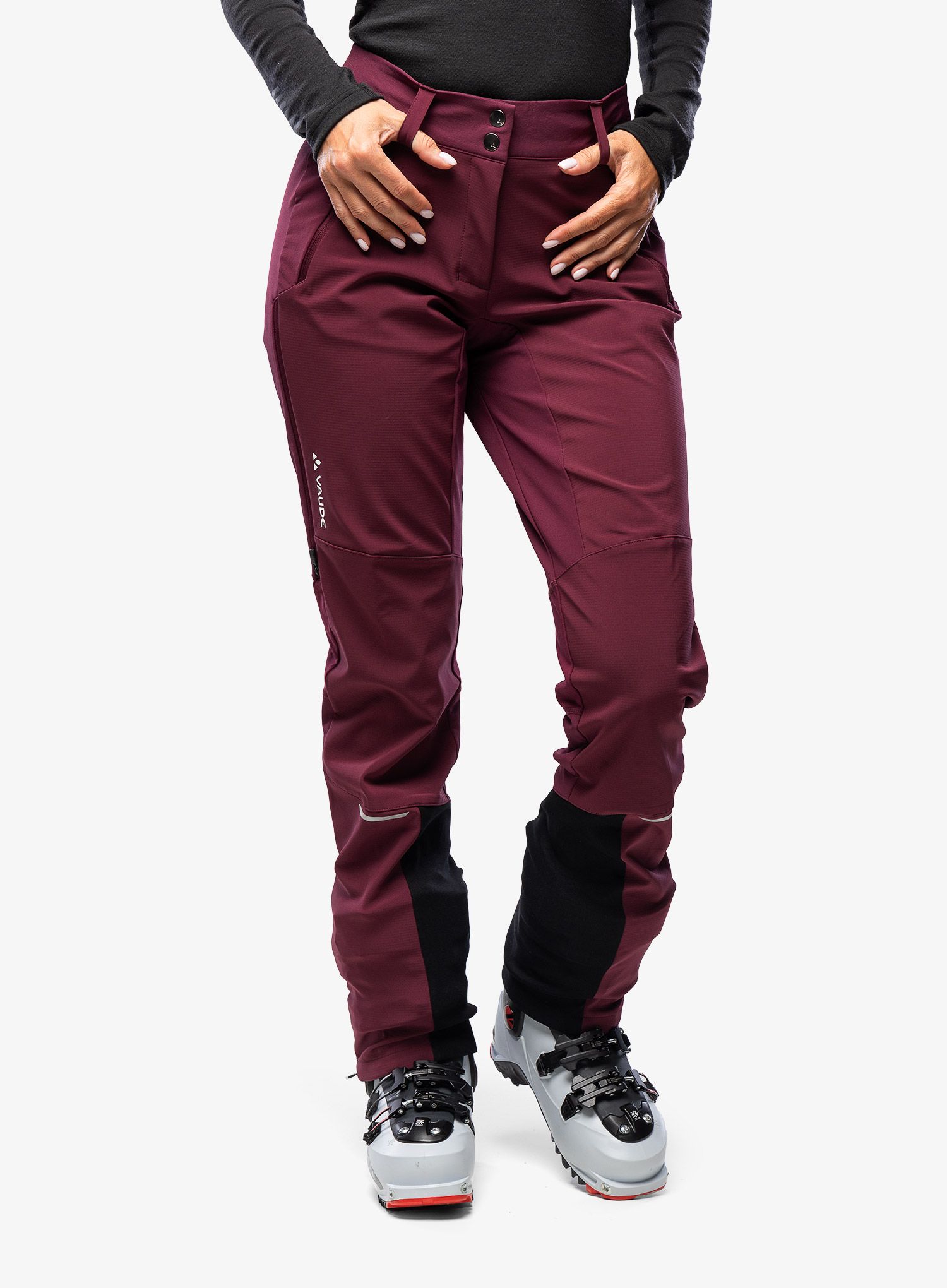 Softshellové kalhoty dámské Vaude Larice Pants IV - cassis