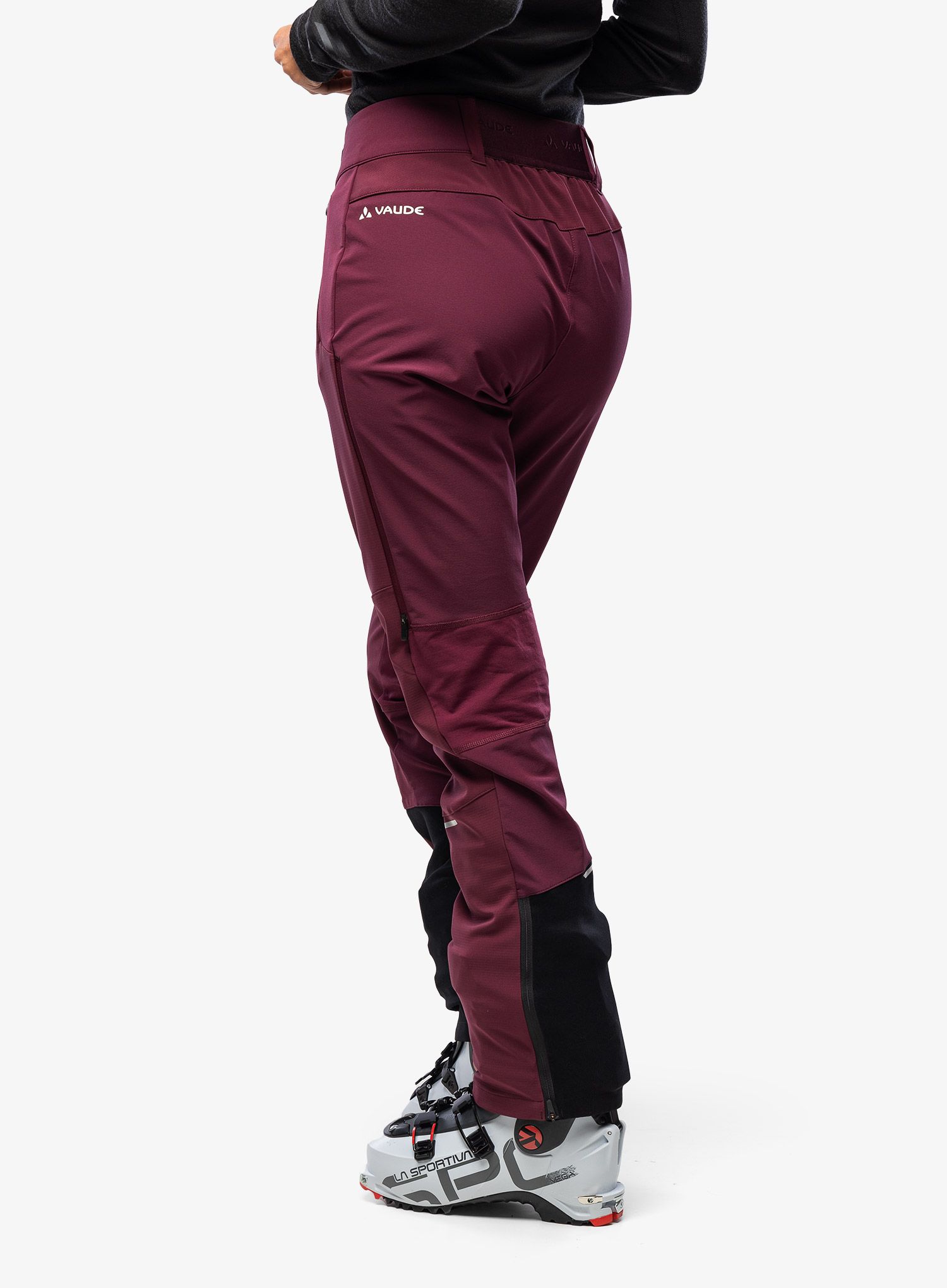 Softshellové kalhoty dámské Vaude Larice Pants IV - cassis