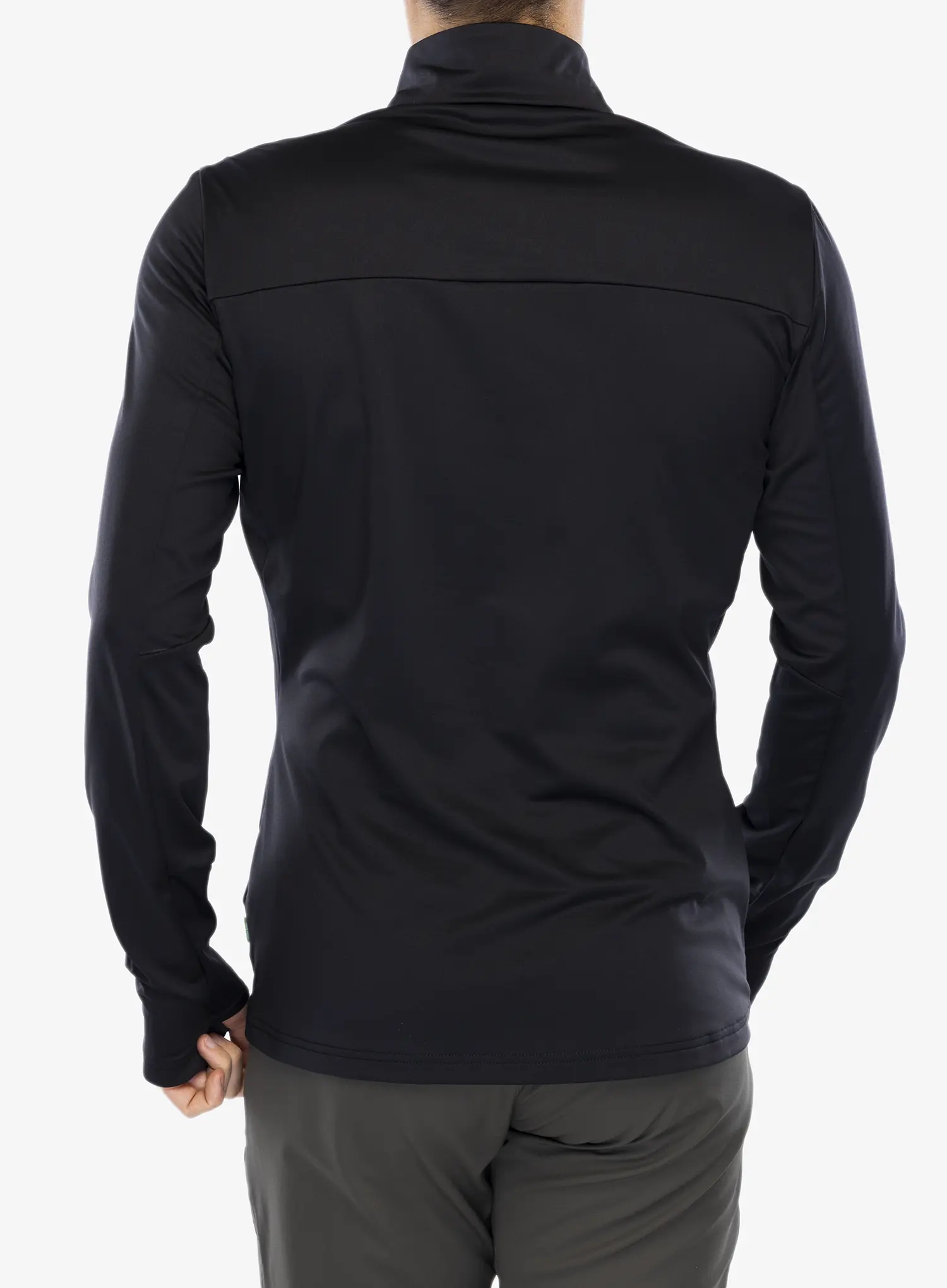Fleece mikina Vaude Livigno Halfzip II - black