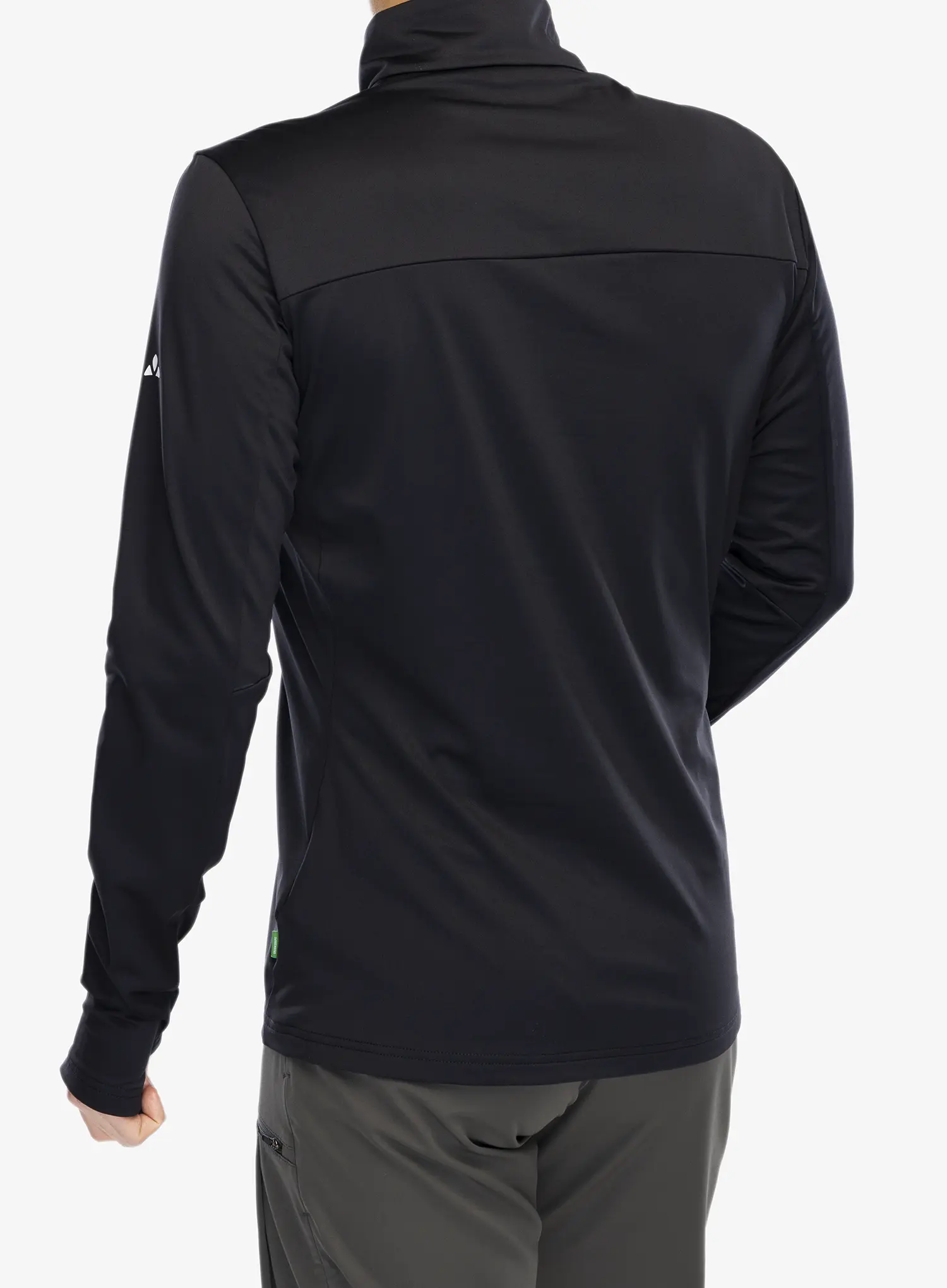 Fleece mikina Vaude Livigno Halfzip II - black