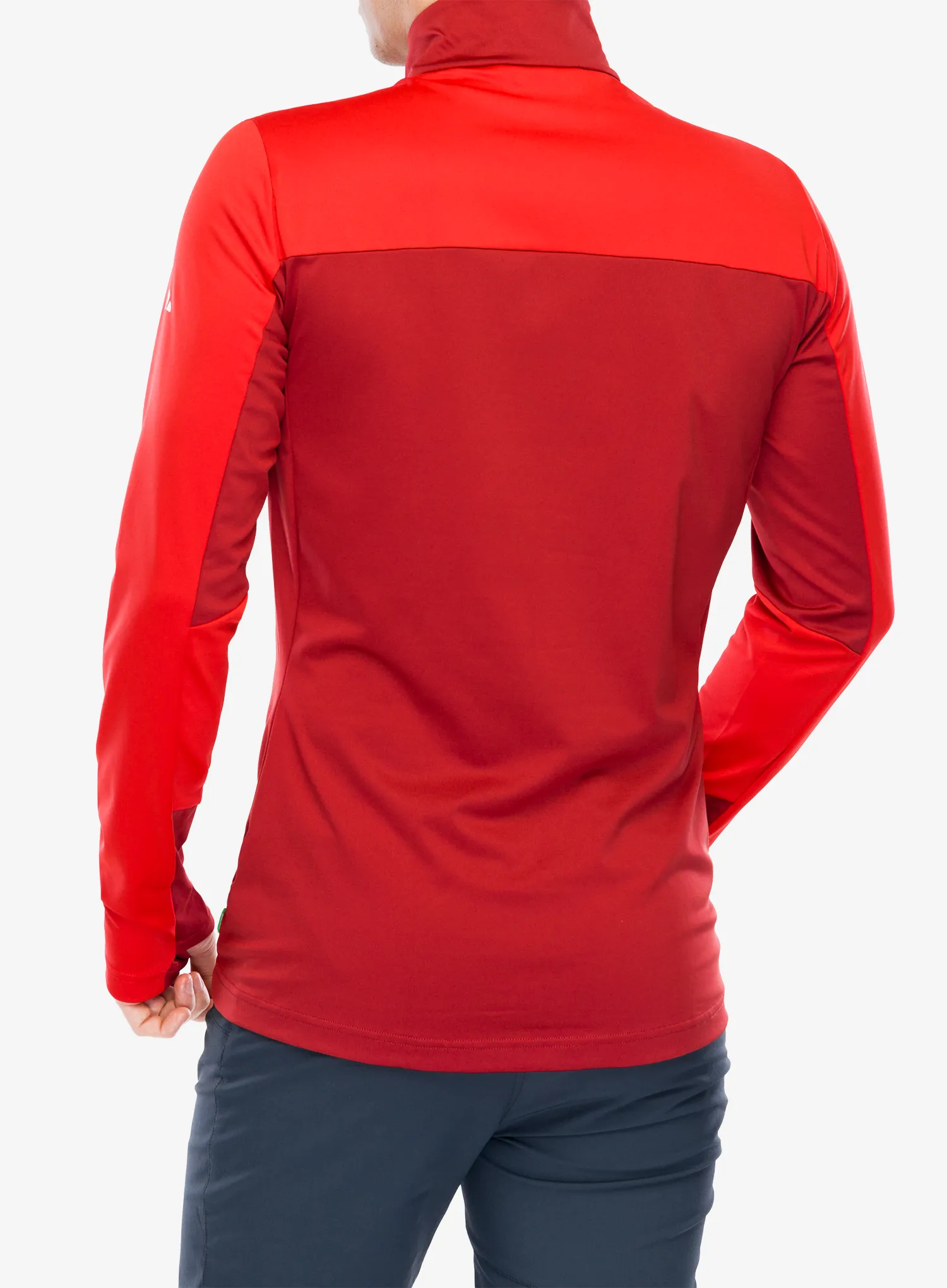 Fleece mikina Vaude Livigno Halfzip II - carmine