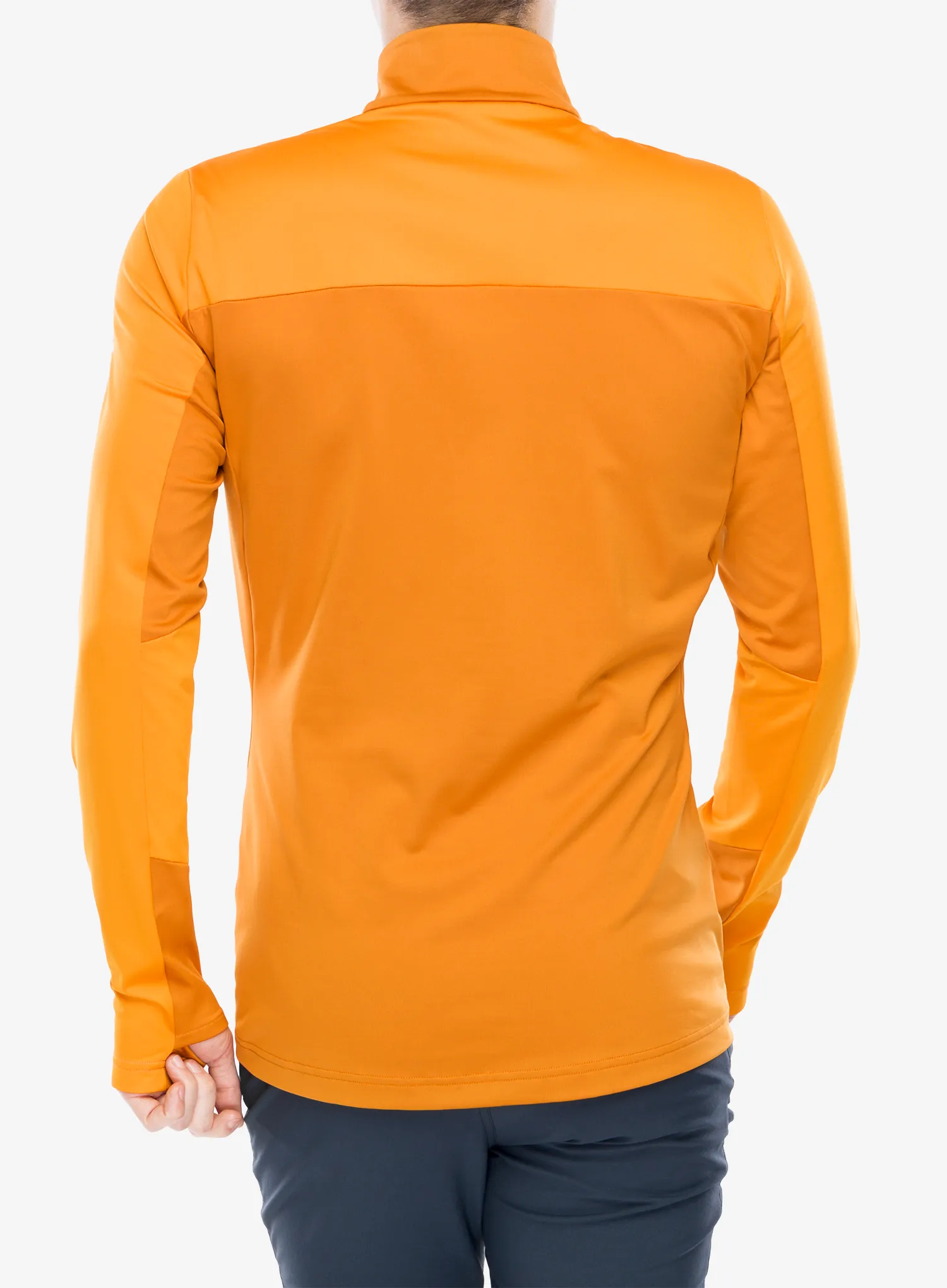 Fleece mikina Vaude Livigno Halfzip II - kumquat