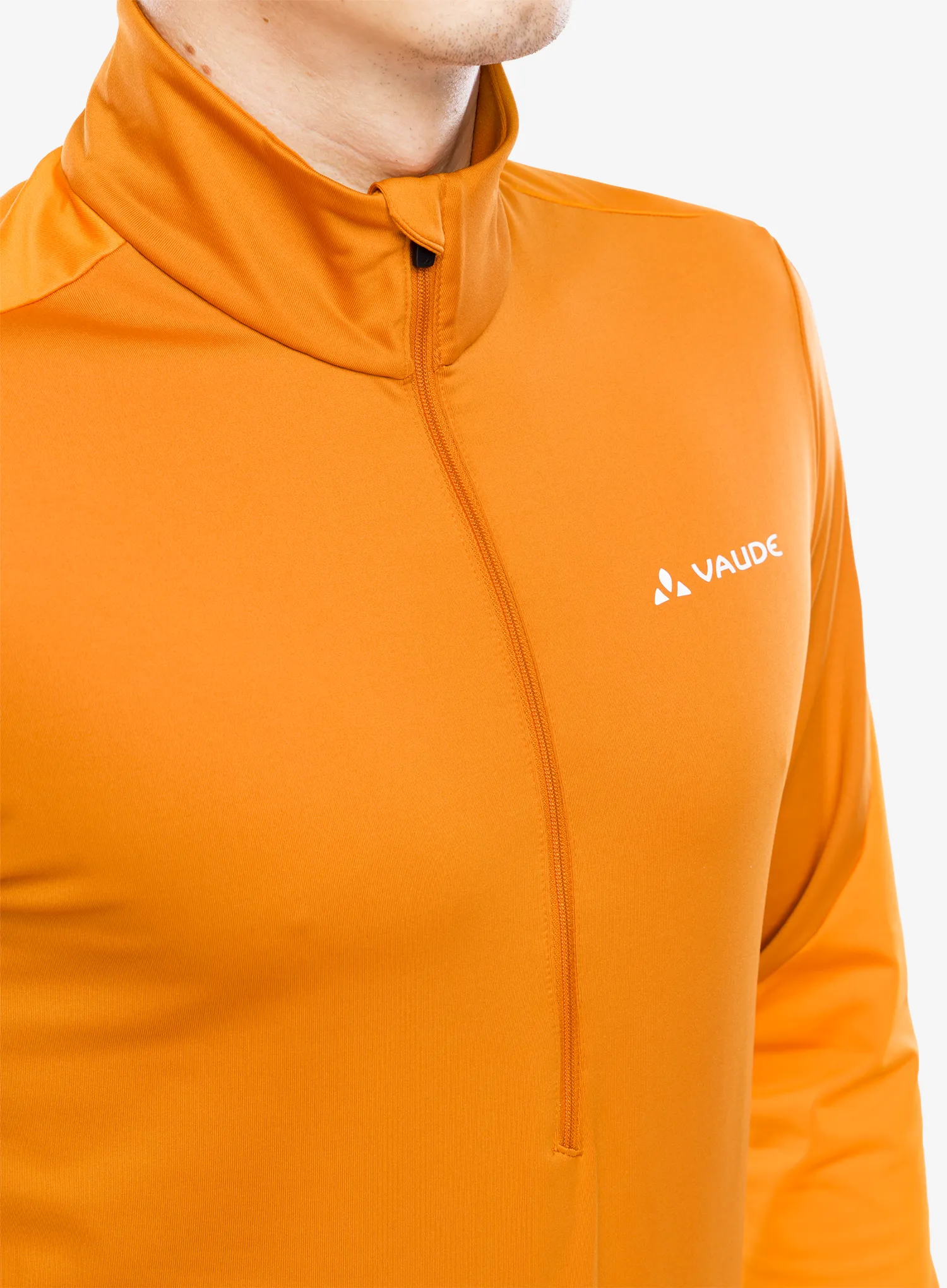 Fleece mikina Vaude Livigno Halfzip II - kumquat