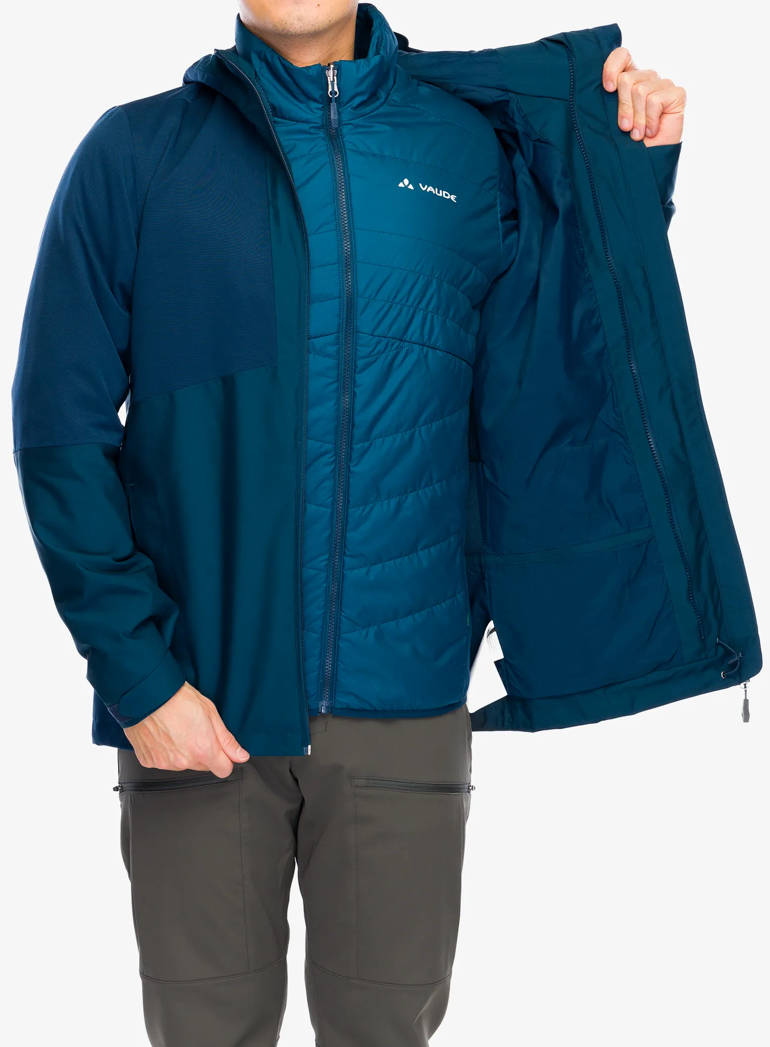 Bunda 3v1 Vaude Miskanti 3in1 Jacket II - dark sea uni