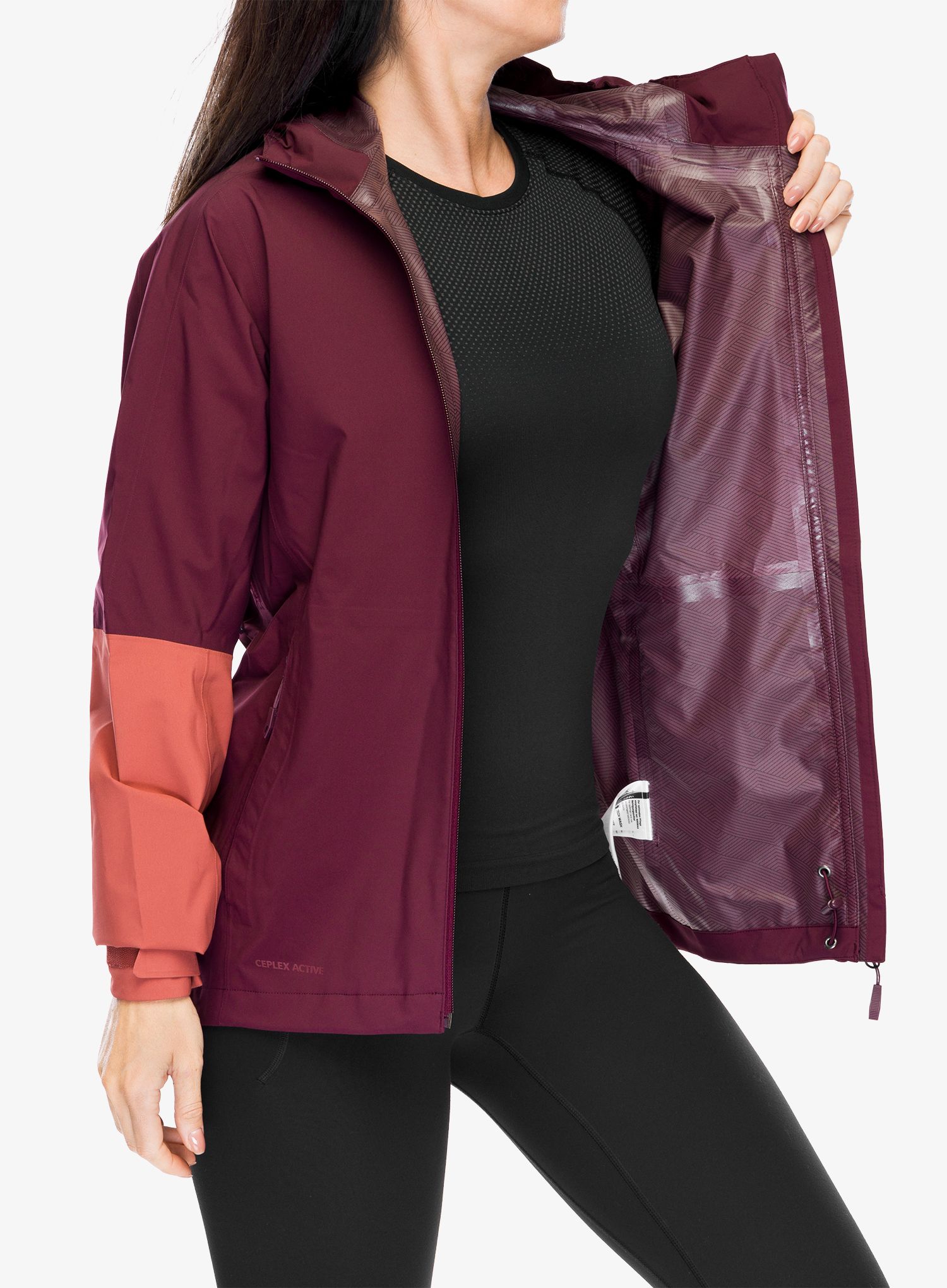 Dámská bunda do deště Vaude Moab Rain Jacket II - cassis uni