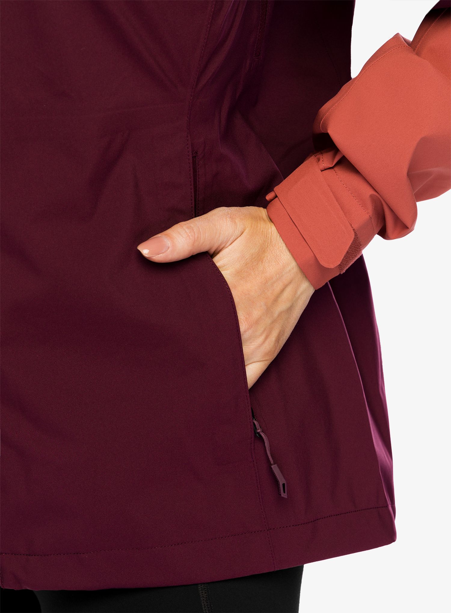 Dámská bunda do deště Vaude Moab Rain Jacket II - cassis uni