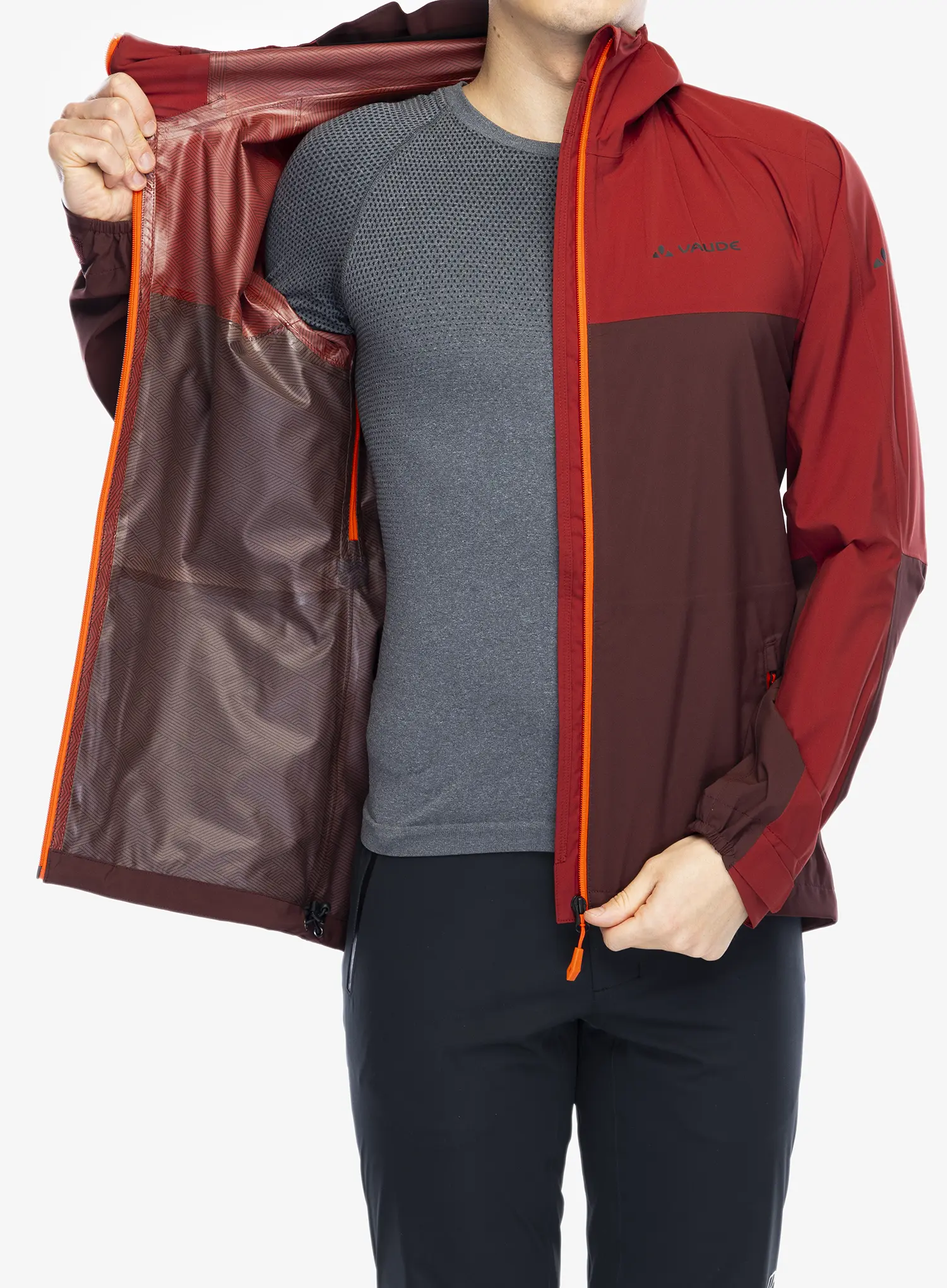 Bunda do deště Vaude Moab Rain Jacket - dark oak