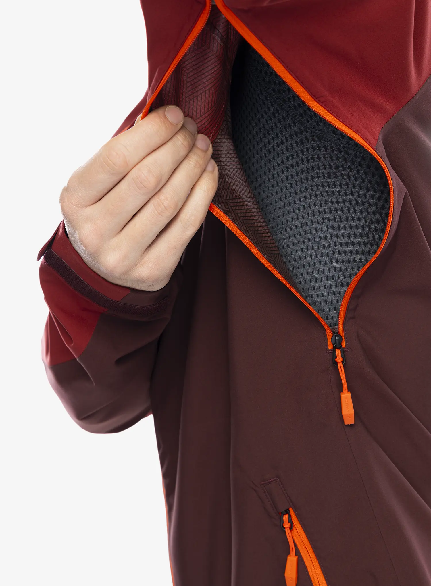 Bunda do deště Vaude Moab Rain Jacket - dark oak