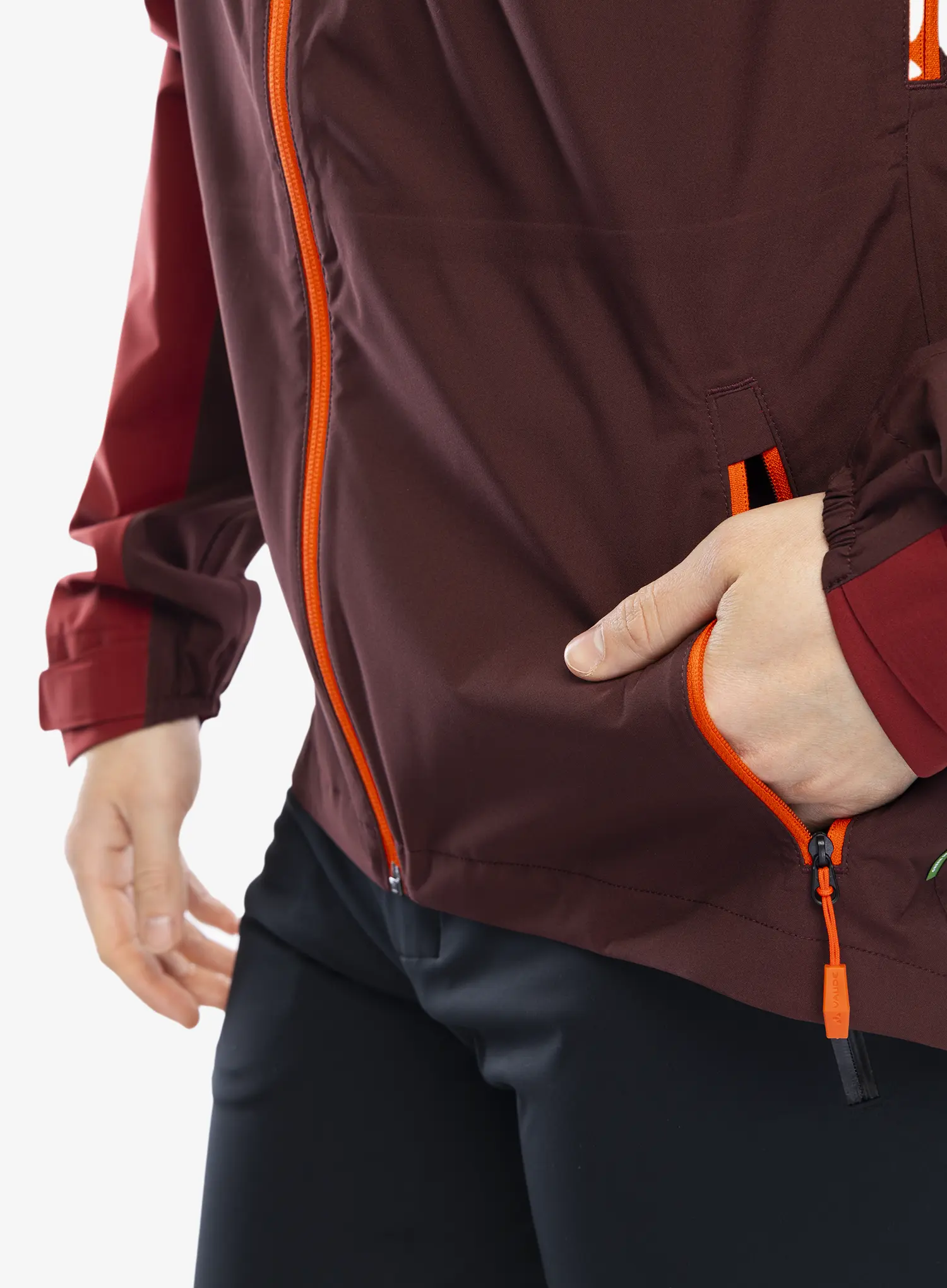 Bunda do deště Vaude Moab Rain Jacket - dark oak