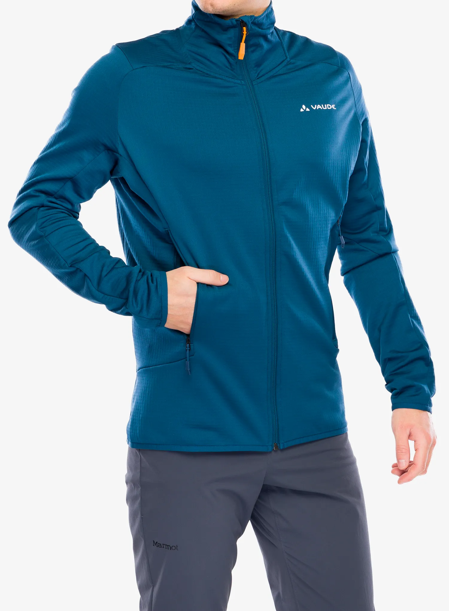 Fleecová bunda Vaude Monviso Fleece FZ Jacket II - baltic sea uni