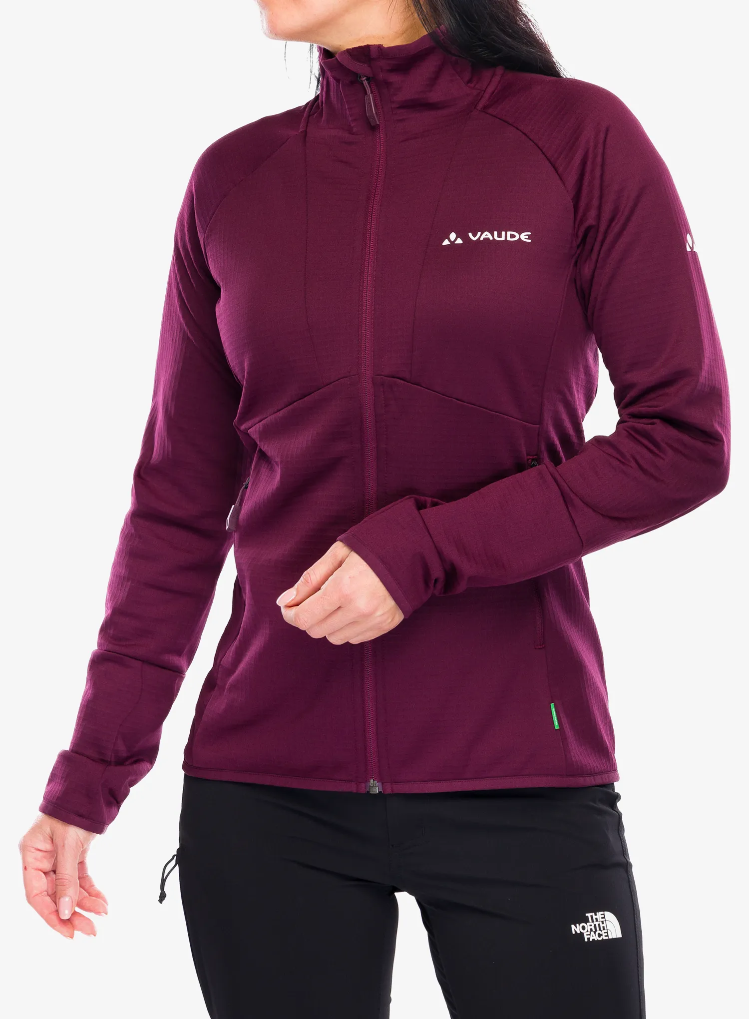 Fleecová mikina dámská Vaude Monviso Fleece FZ Jacket II - cassis