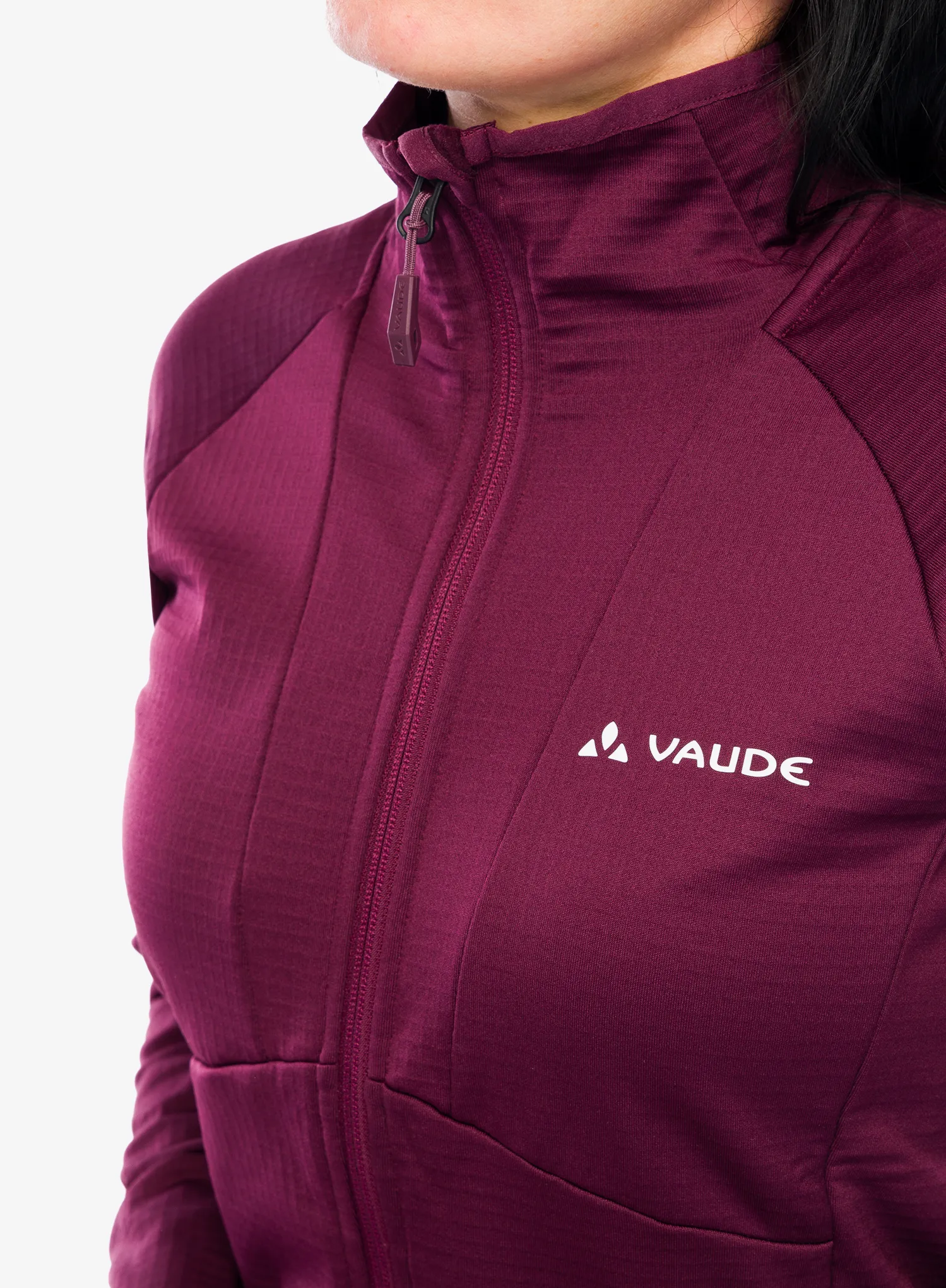 Fleecová mikina dámská Vaude Monviso Fleece FZ Jacket II - cassis