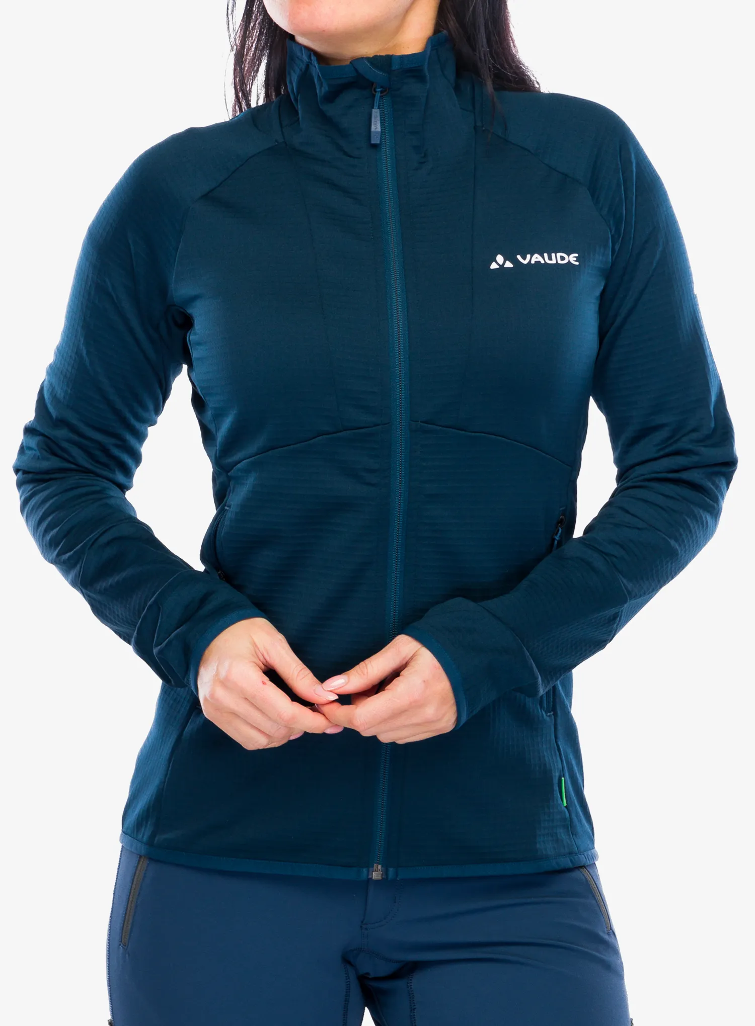 Fleecová mikina dámská Vaude Monviso Fleece FZ Jacket II - dark sea