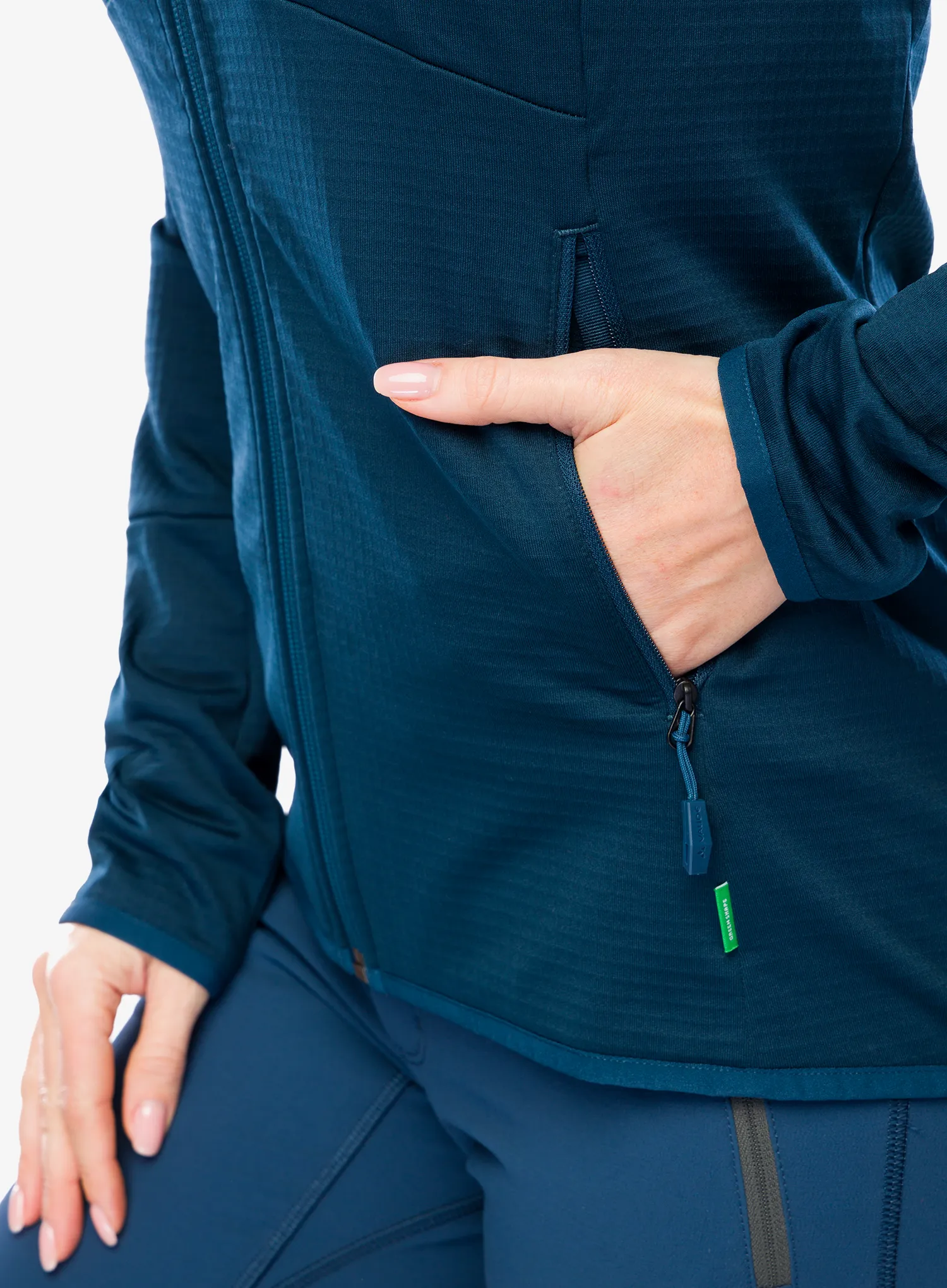 Fleecová mikina dámská Vaude Monviso Fleece FZ Jacket II - dark sea