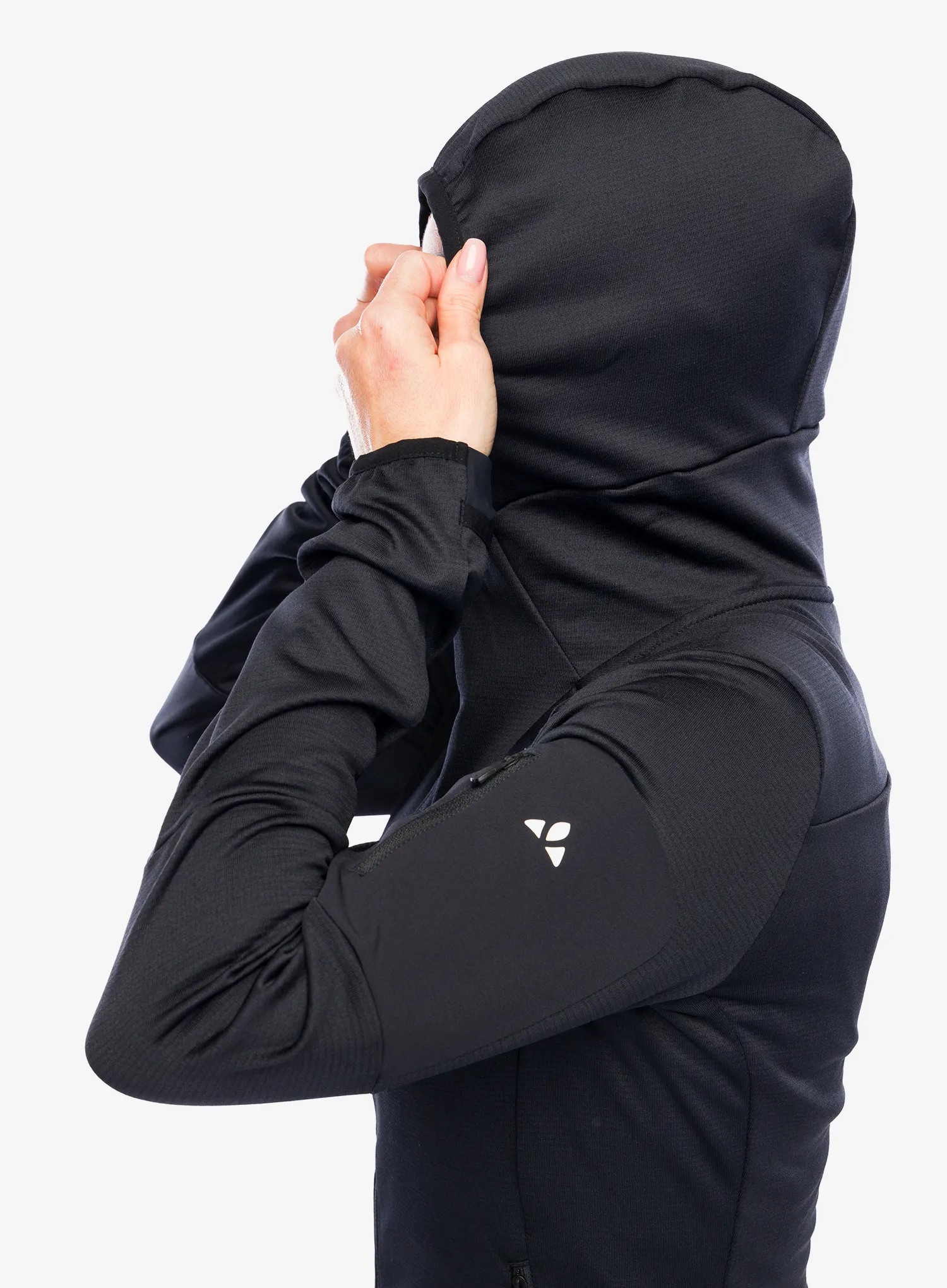 Fleece mikina dámská Vaude Monviso Fleece Jacket II - black