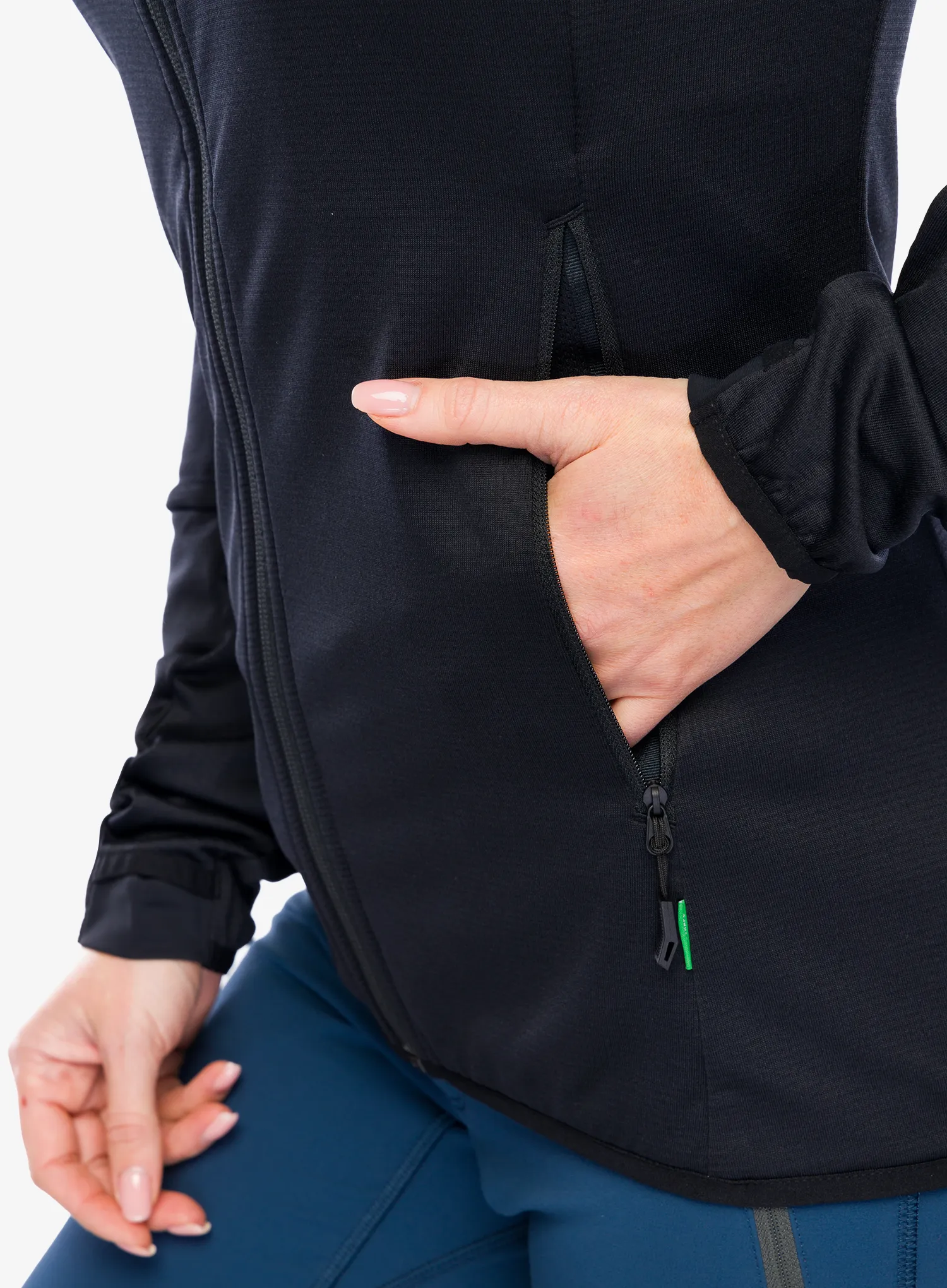 Fleece mikina dámská Vaude Monviso Fleece Jacket II - black