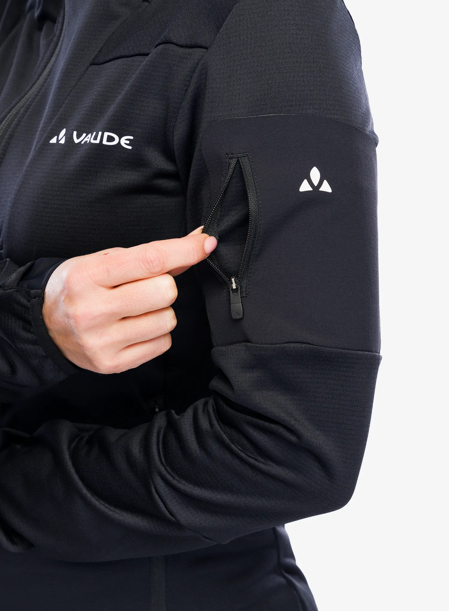 Fleece mikina dámská Vaude Monviso Fleece Jacket II - black