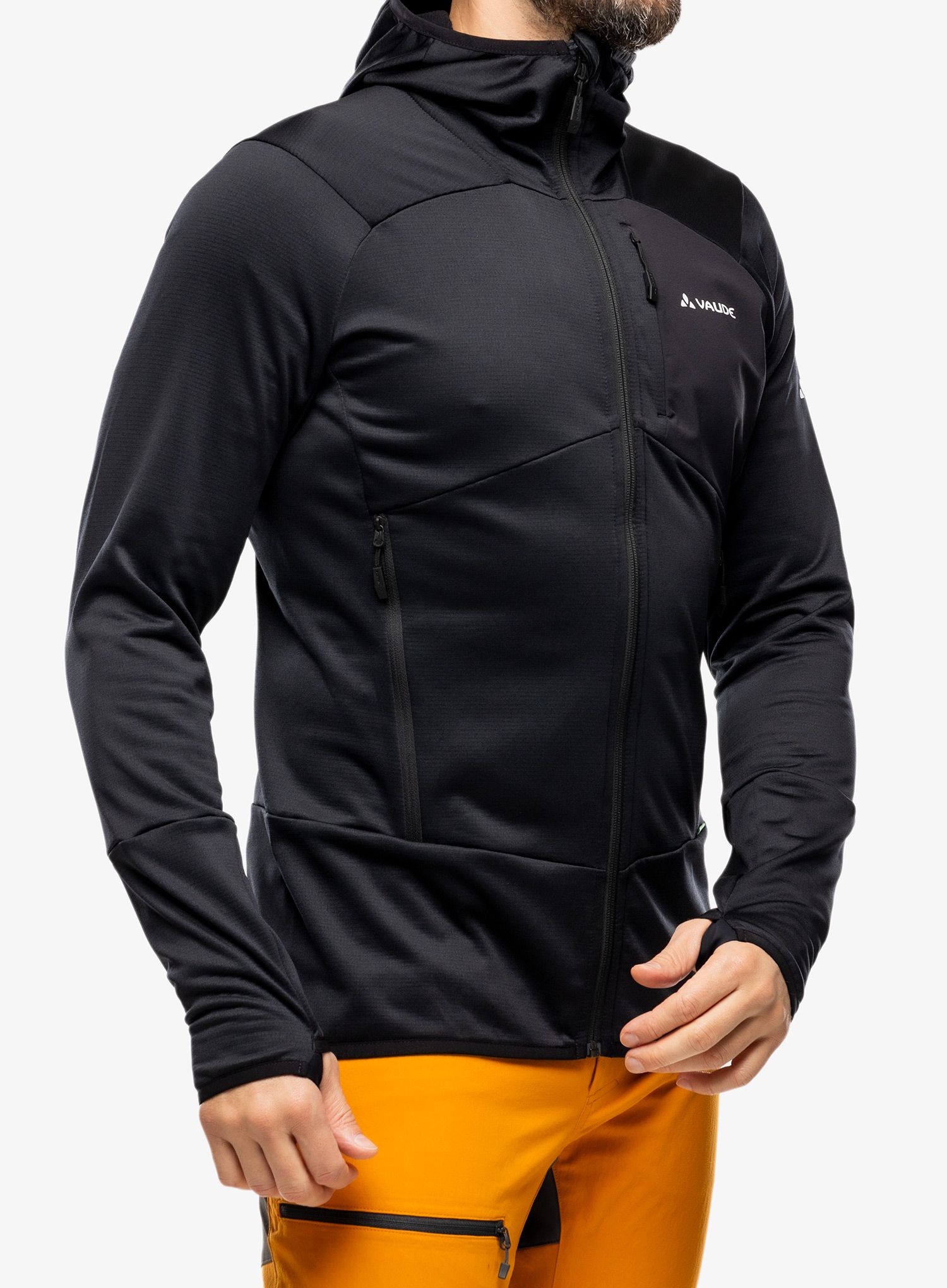 Fleece mikina Vaude Monviso Fleece Jacket II - black